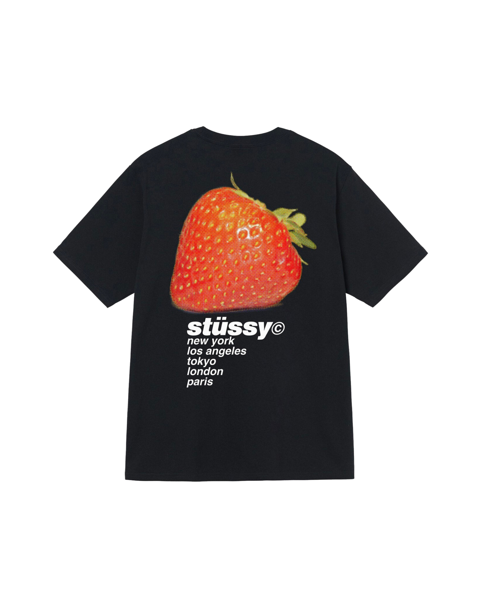 Stussy Strawberry Tee Black