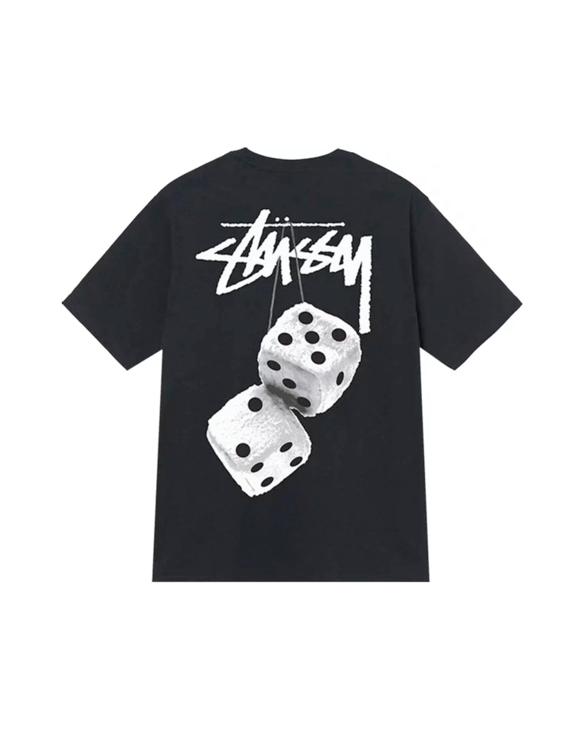 Stussy Fuzzy Dice Tee Black