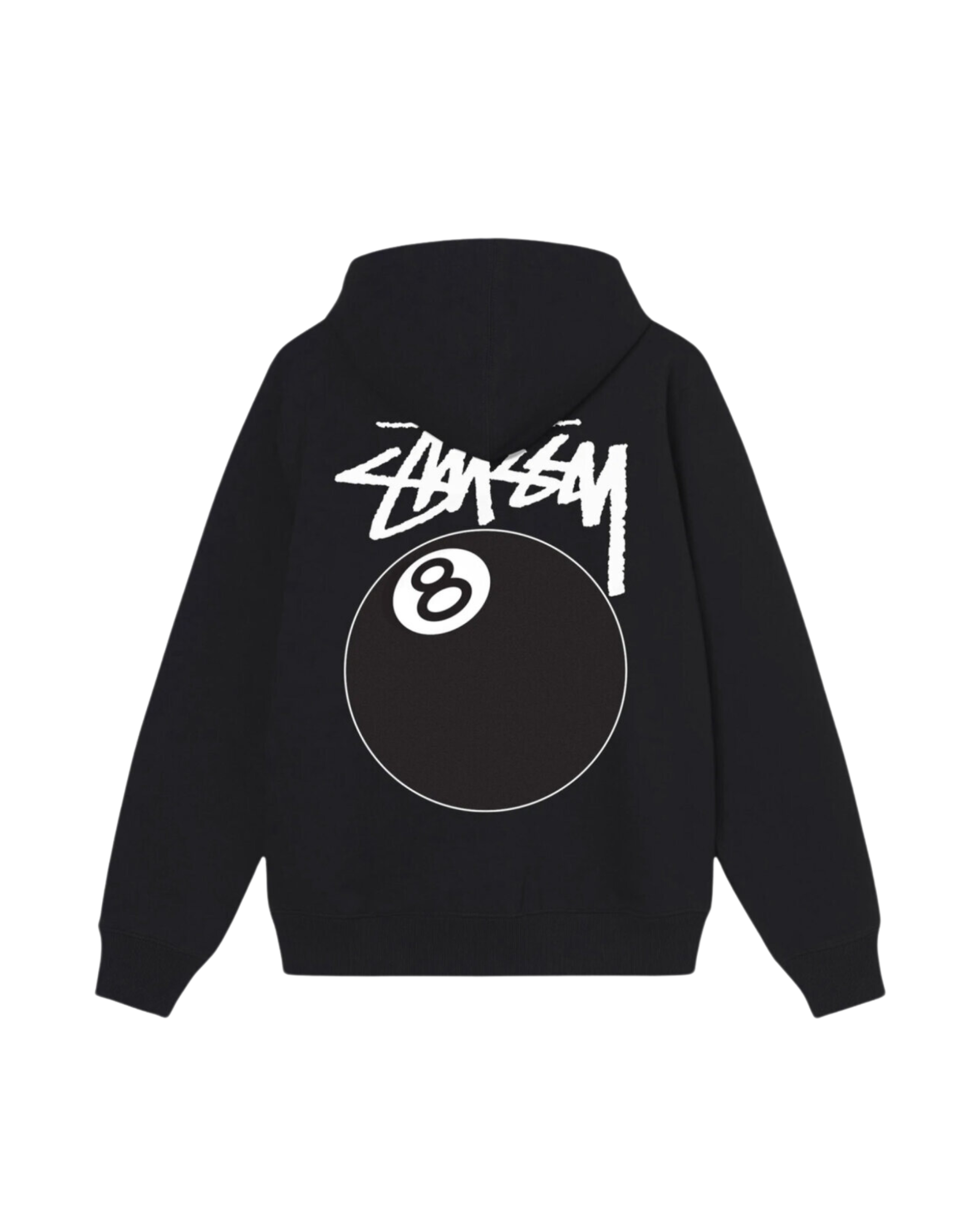 Stussy 8 Ball Zip Hoodie Black