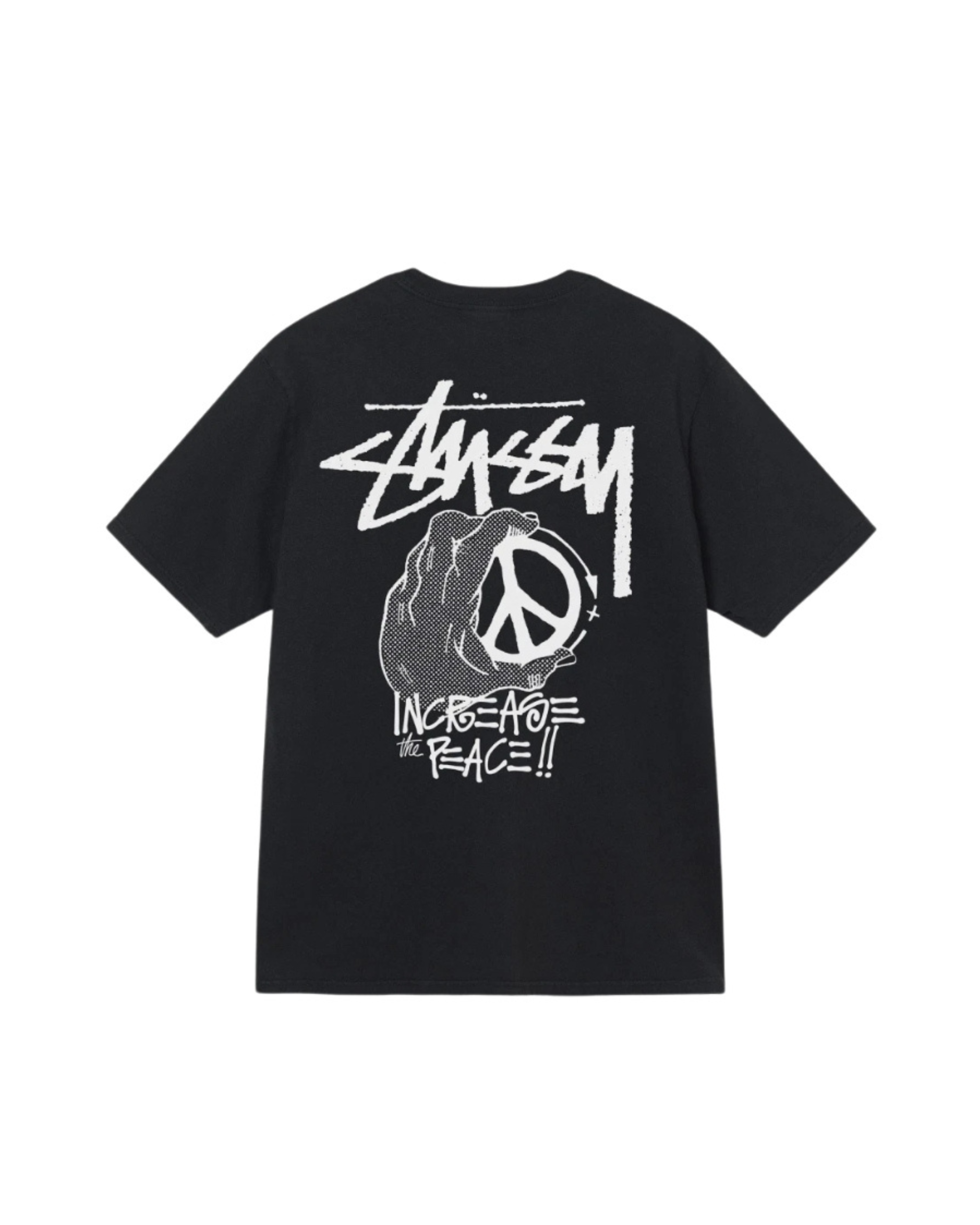 Stussy Peace Hand Pigment Dyed Tee Black