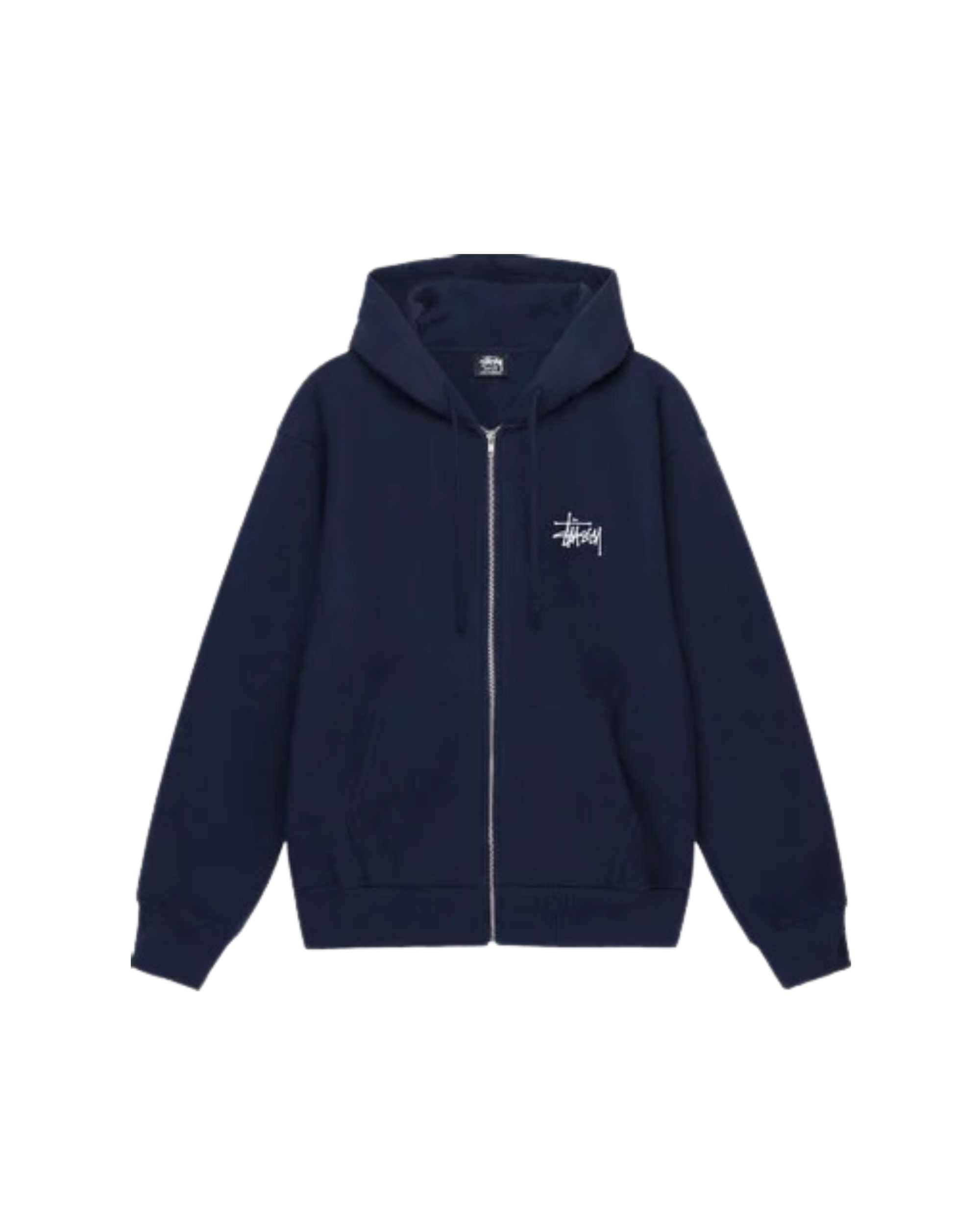 Stussy Basic Zip Hoodie Navy