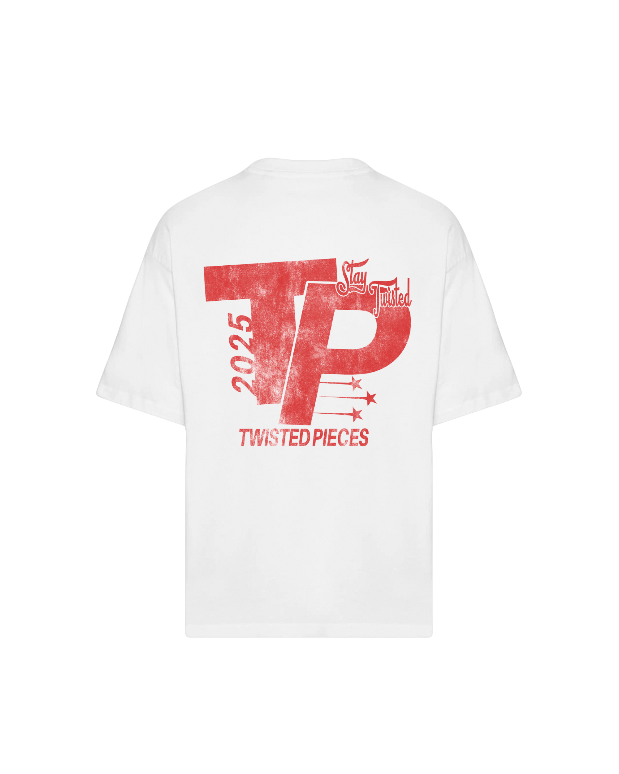 Twisted Pieces Pace Tee "White"