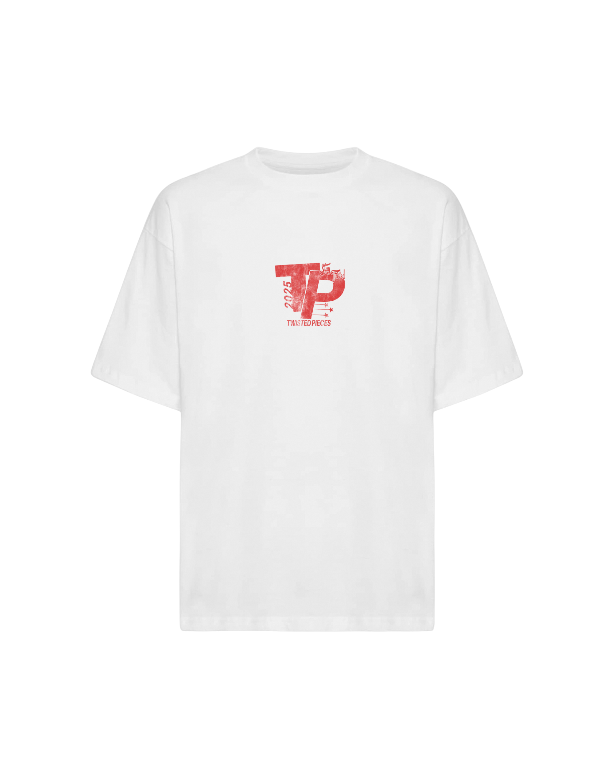 Twisted Pieces Pace Tee "White"