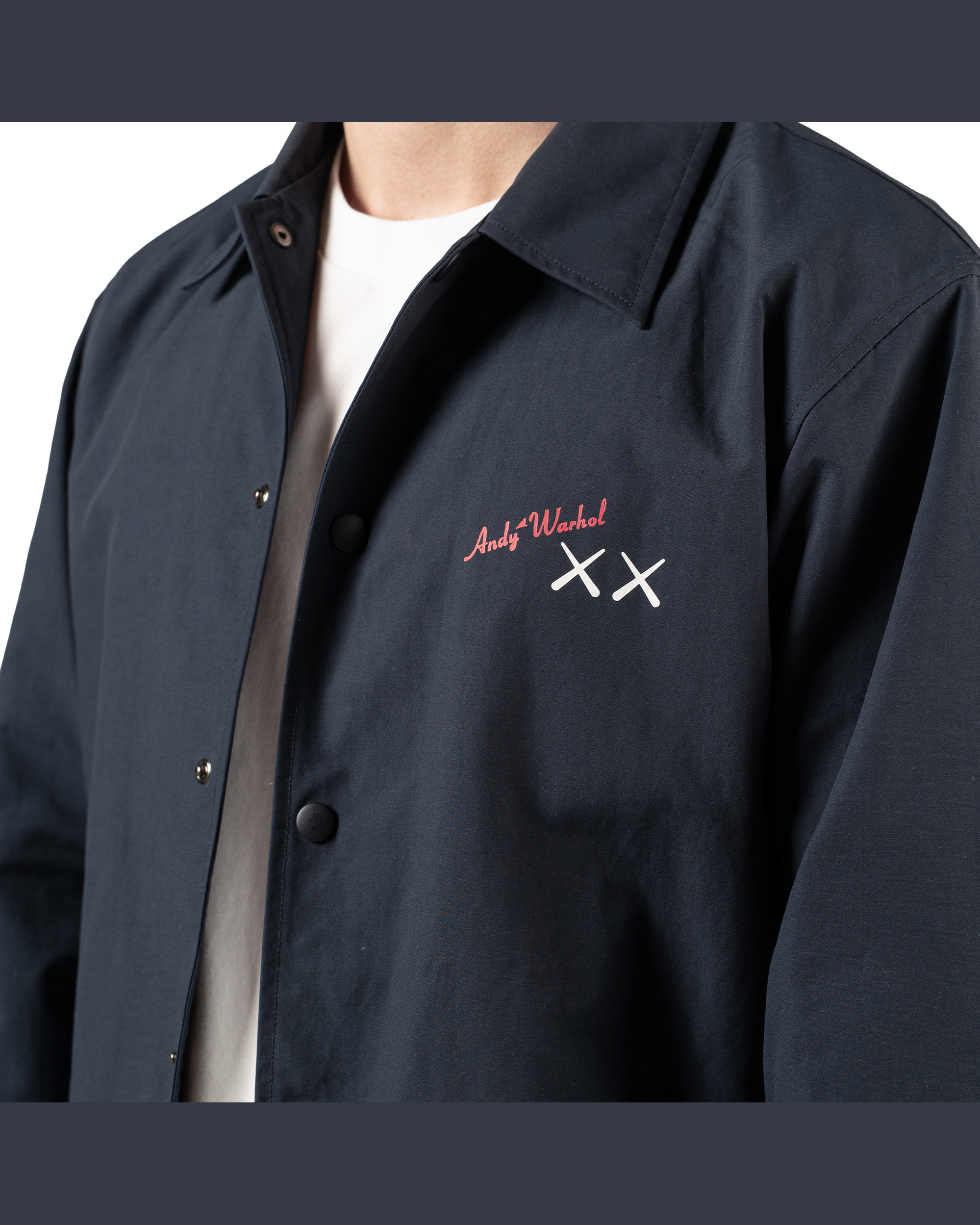 KAWS x Uniqlo Warhol Coach Jacket "Navy"