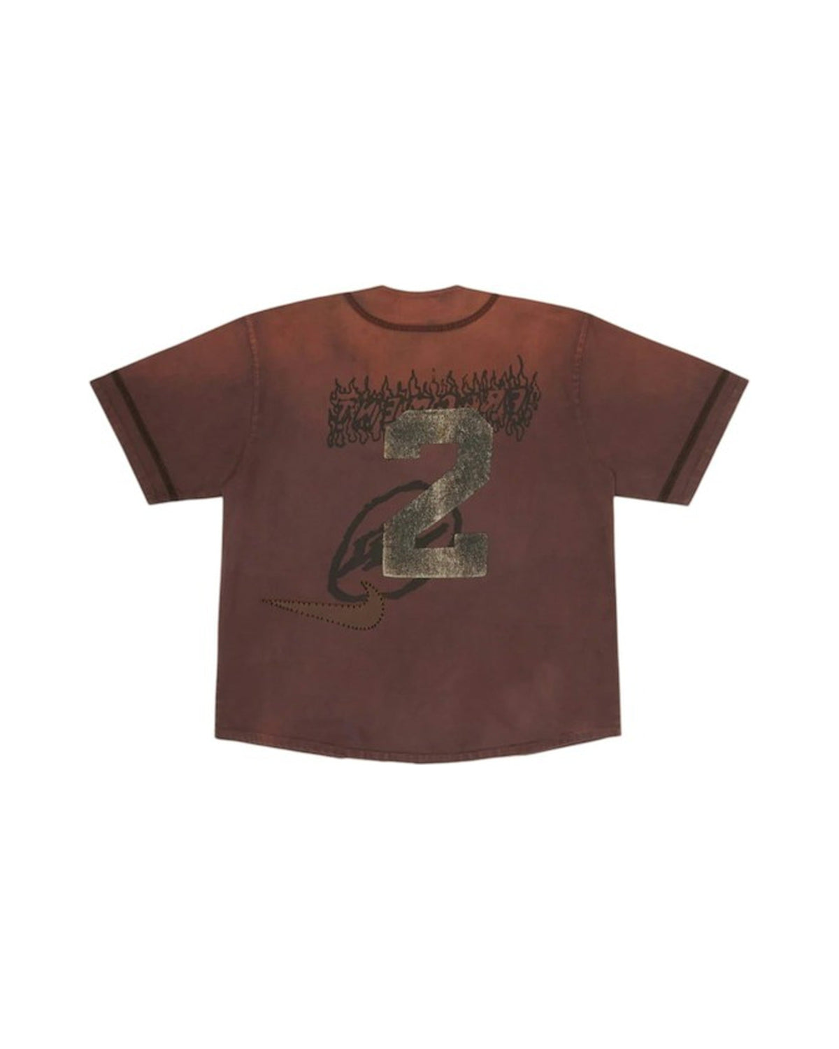 Travis Scott Cactus Jack x Fragment x Nike Tokyo Jack Retro Baseball Jersey Brown