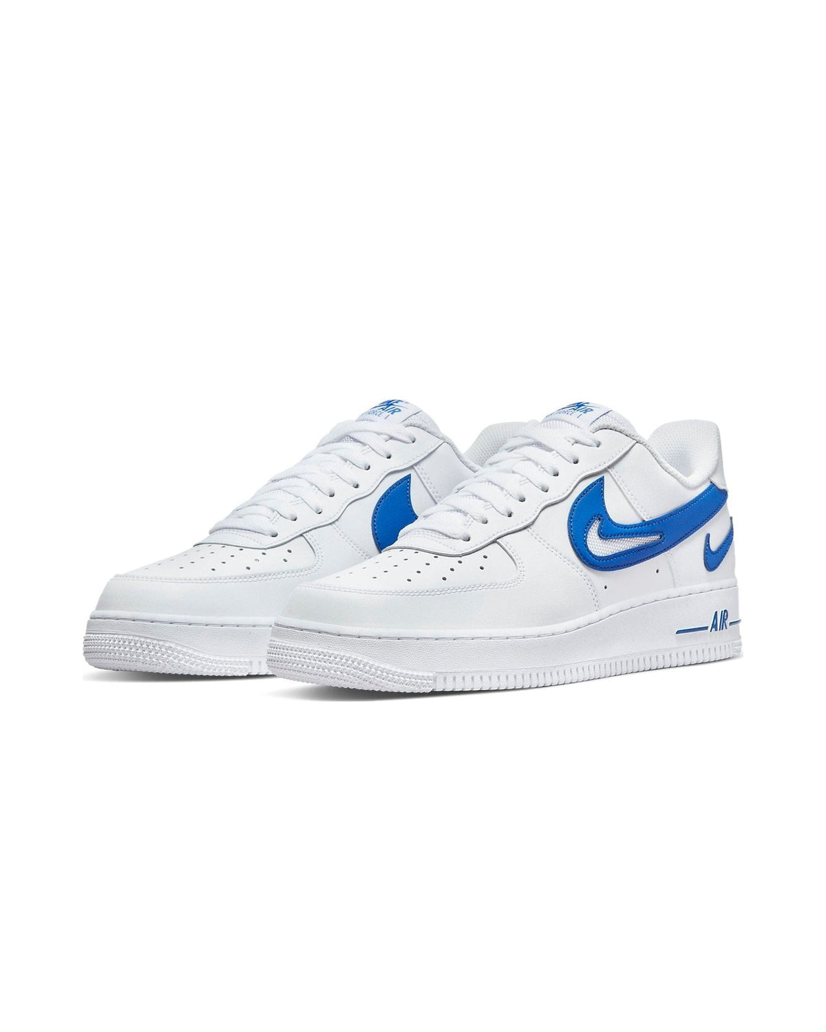 Nike Air Force 1 Low '07 FM Cut Out Swoosh White Game Royal