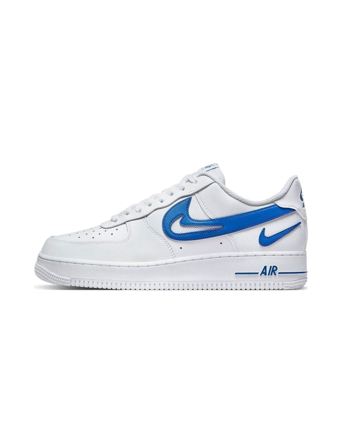 Nike Air Force 1 Low '07 FM Cut Out Swoosh White Game Royal