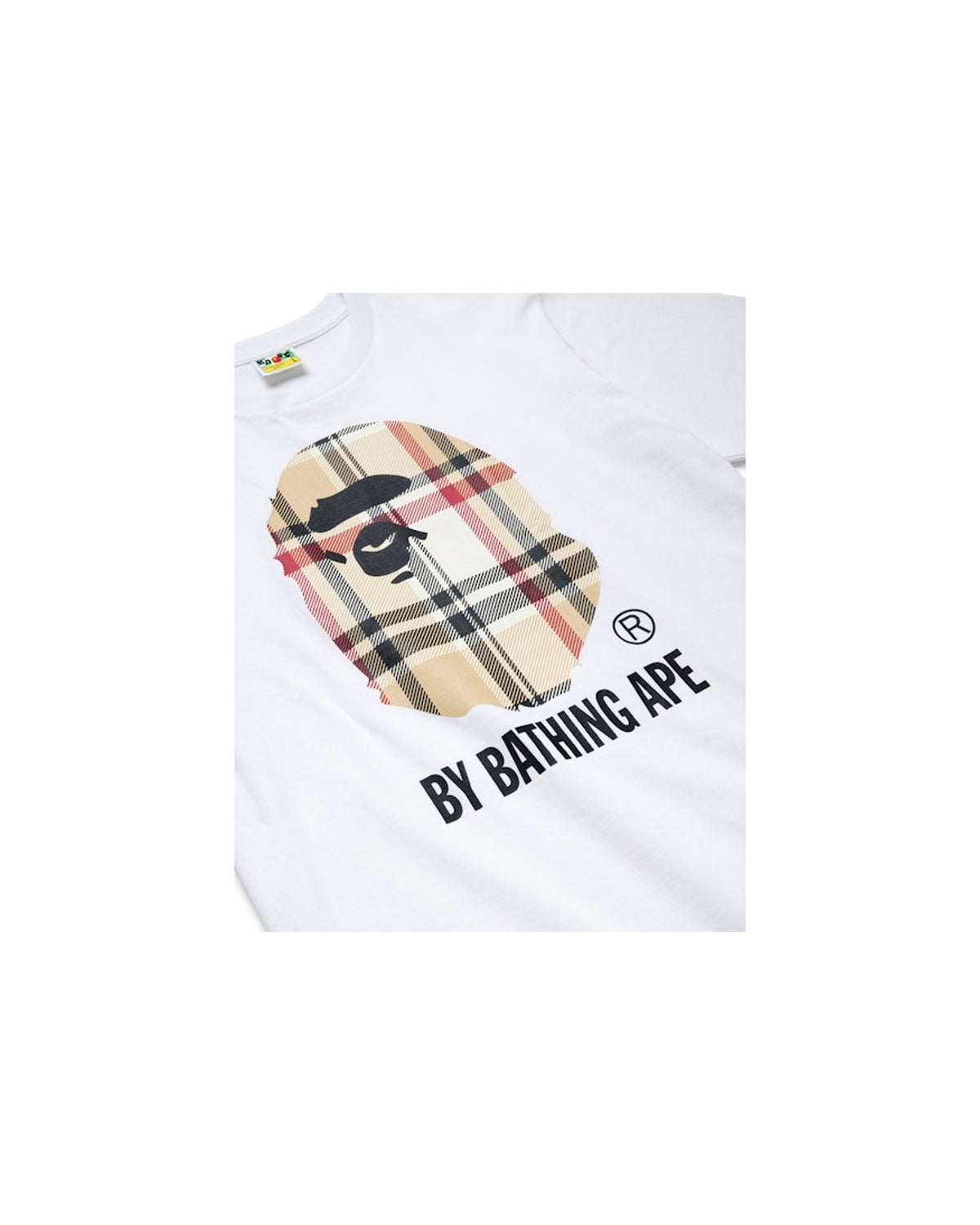 Bape Big Head Plaid T-shirt White