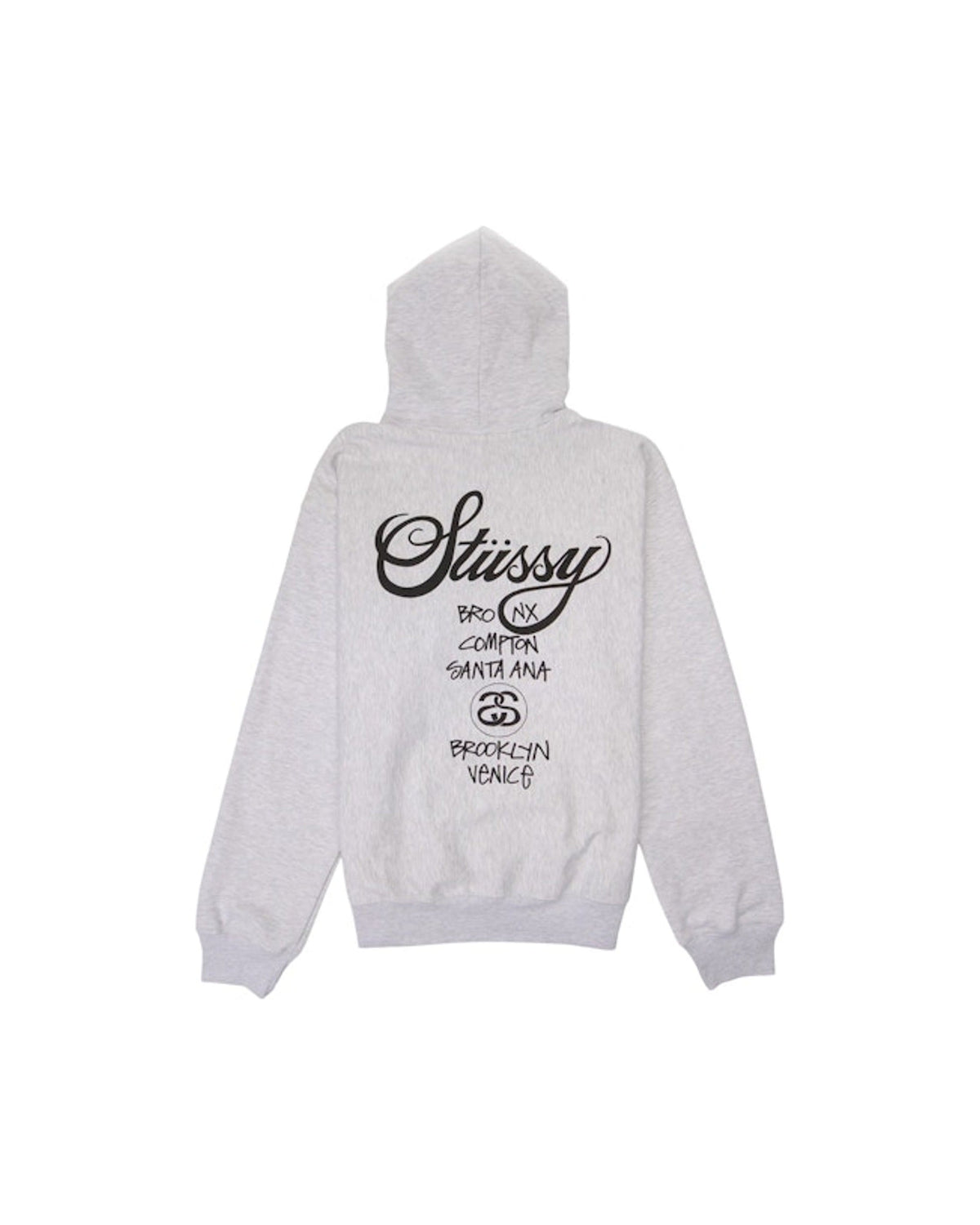Stussy World Tour Hoodie Ash Heather