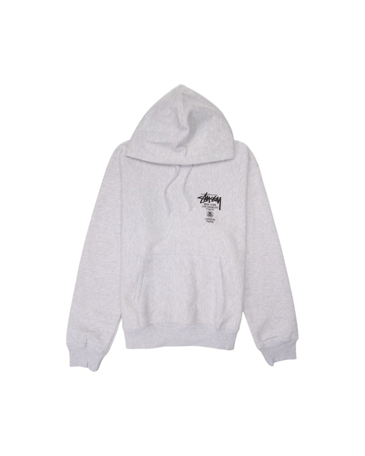 Stussy World Tour Hoodie Ash Heather
