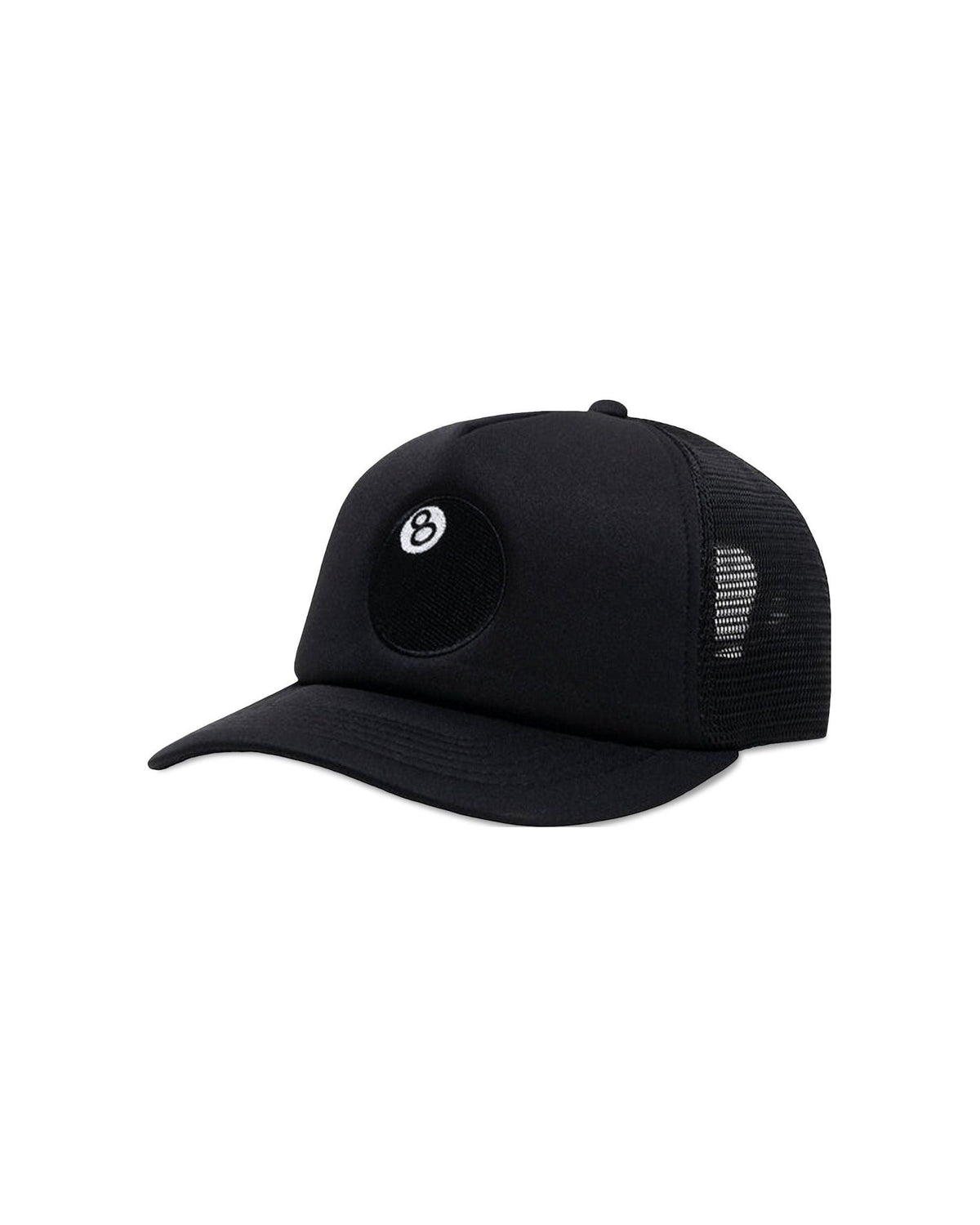 Stussy 8 Ball Trucker Cap Black