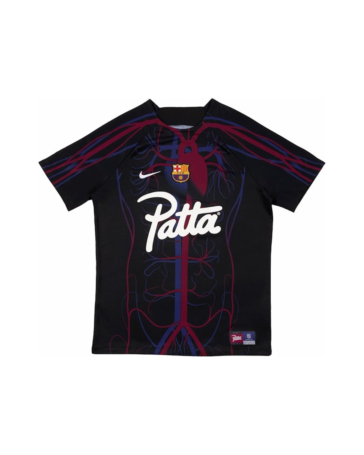 Patta x Barcelona FC Culers del Món Script Logo Pre-Match Jersey Black/White