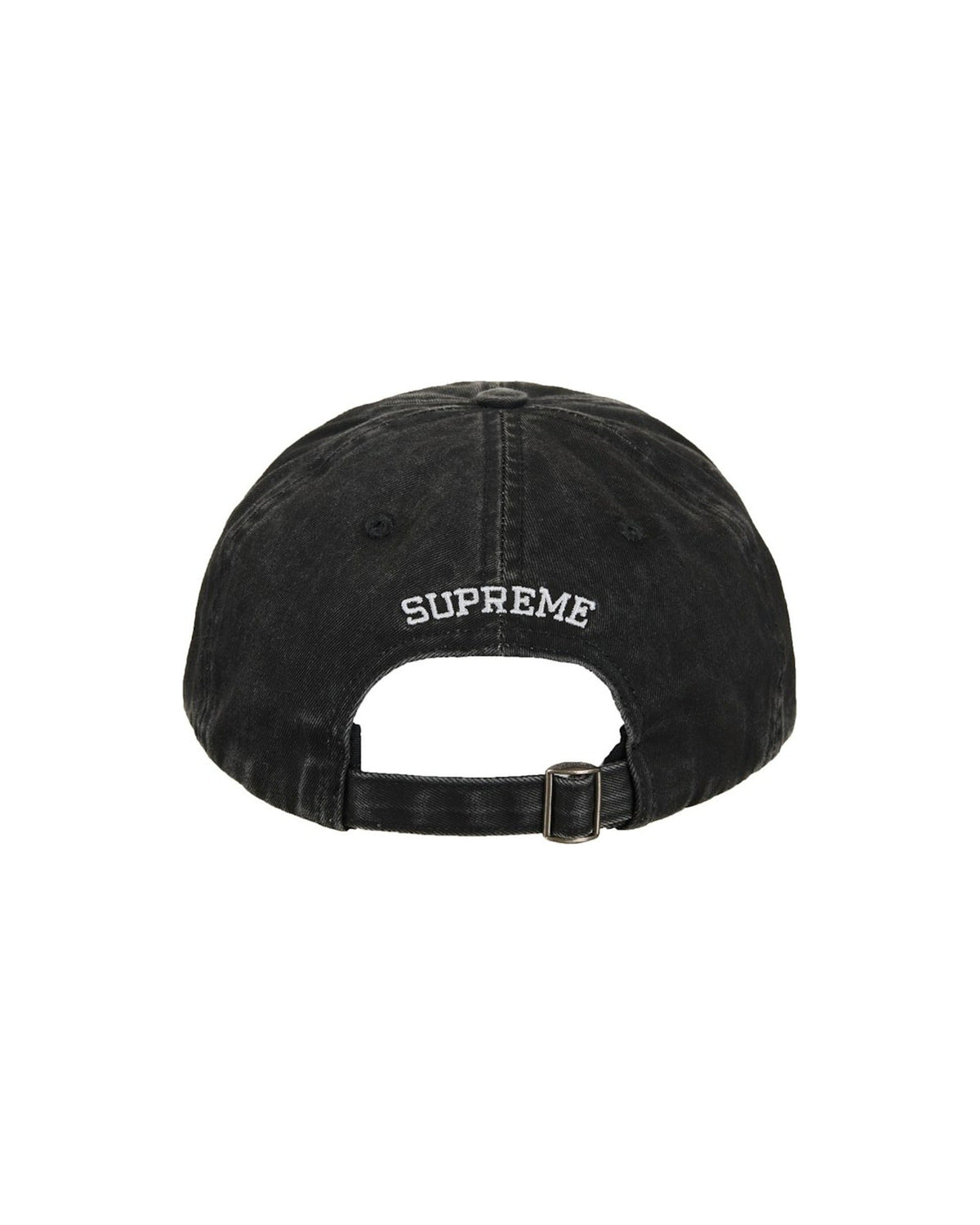 Supreme Pigment Coated S Logo 6-Panel Black