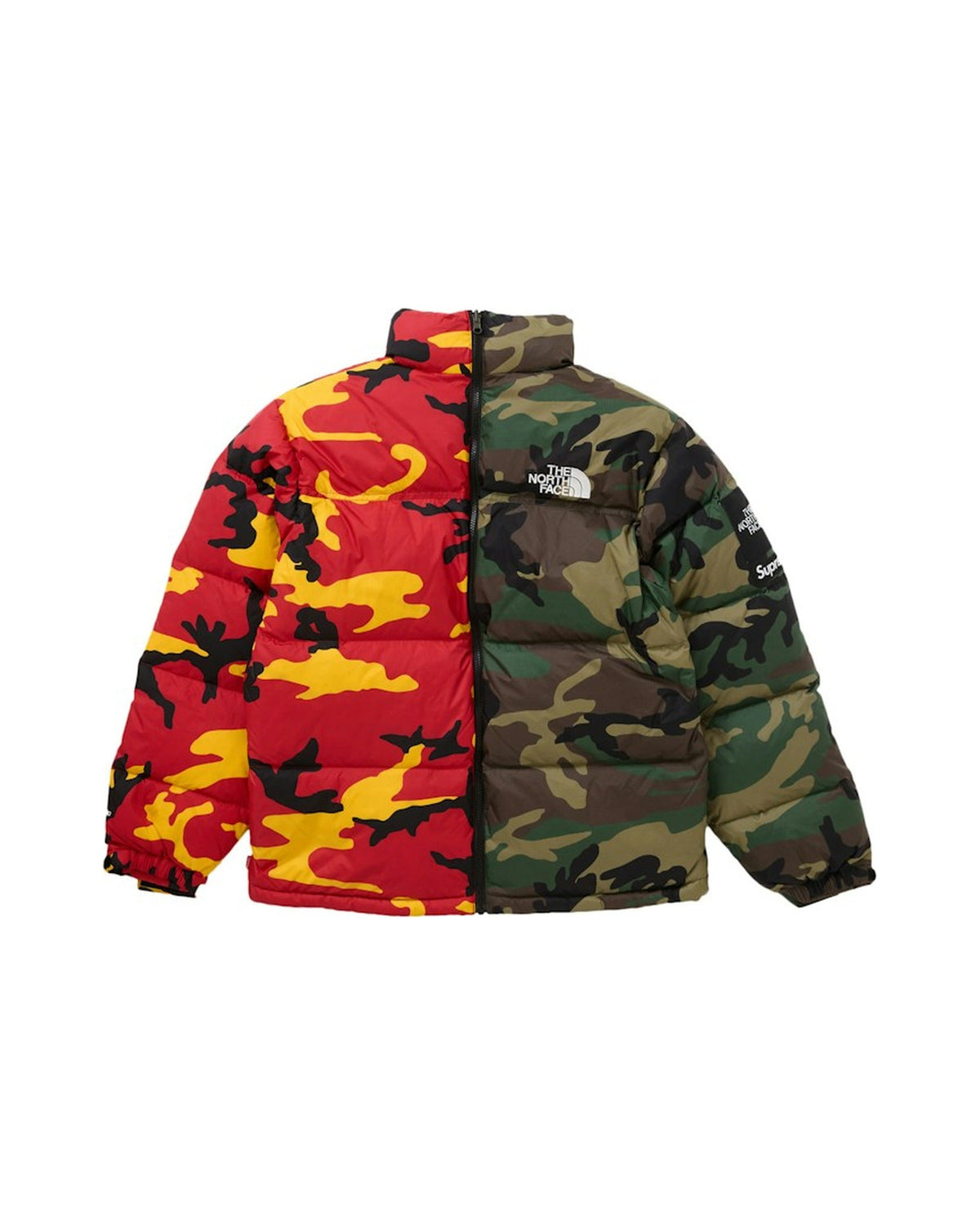 Supreme The North Face Split Nuptse Jacket Woodland Camo