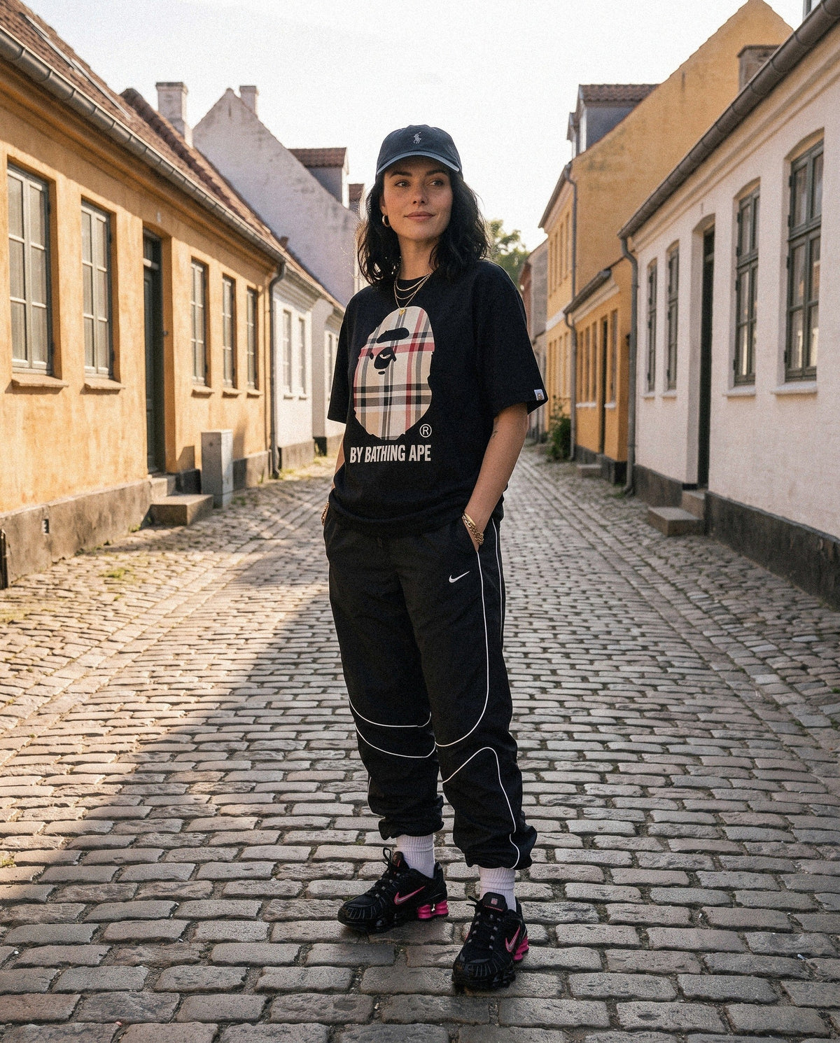Nike Shox TL Off Noir Hyper Pink Silver (Women's) - on foot
