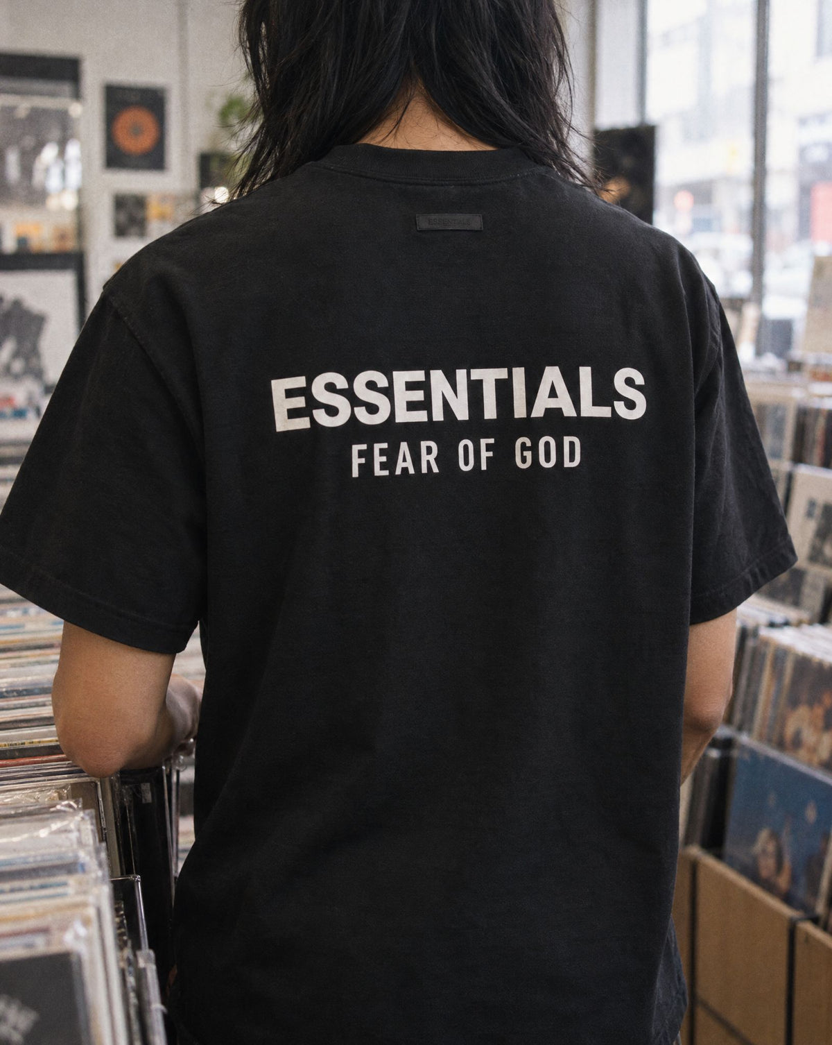 Fear of God Essentials Jersey T-Shirt Black - detalje