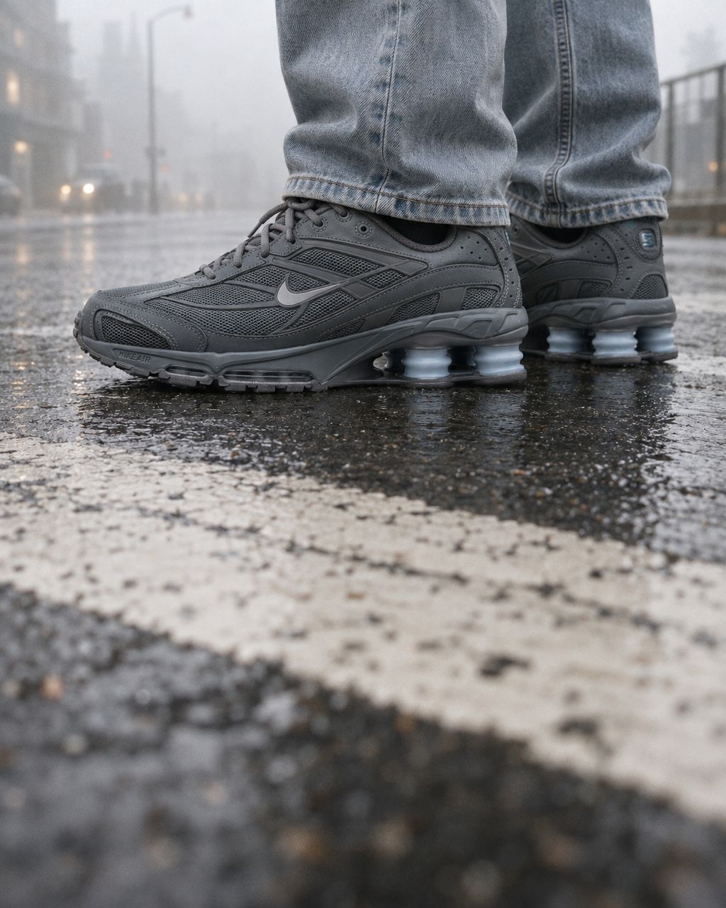 Nike Shox Ride 2 Cool Grey Celestine Blue - on-foot