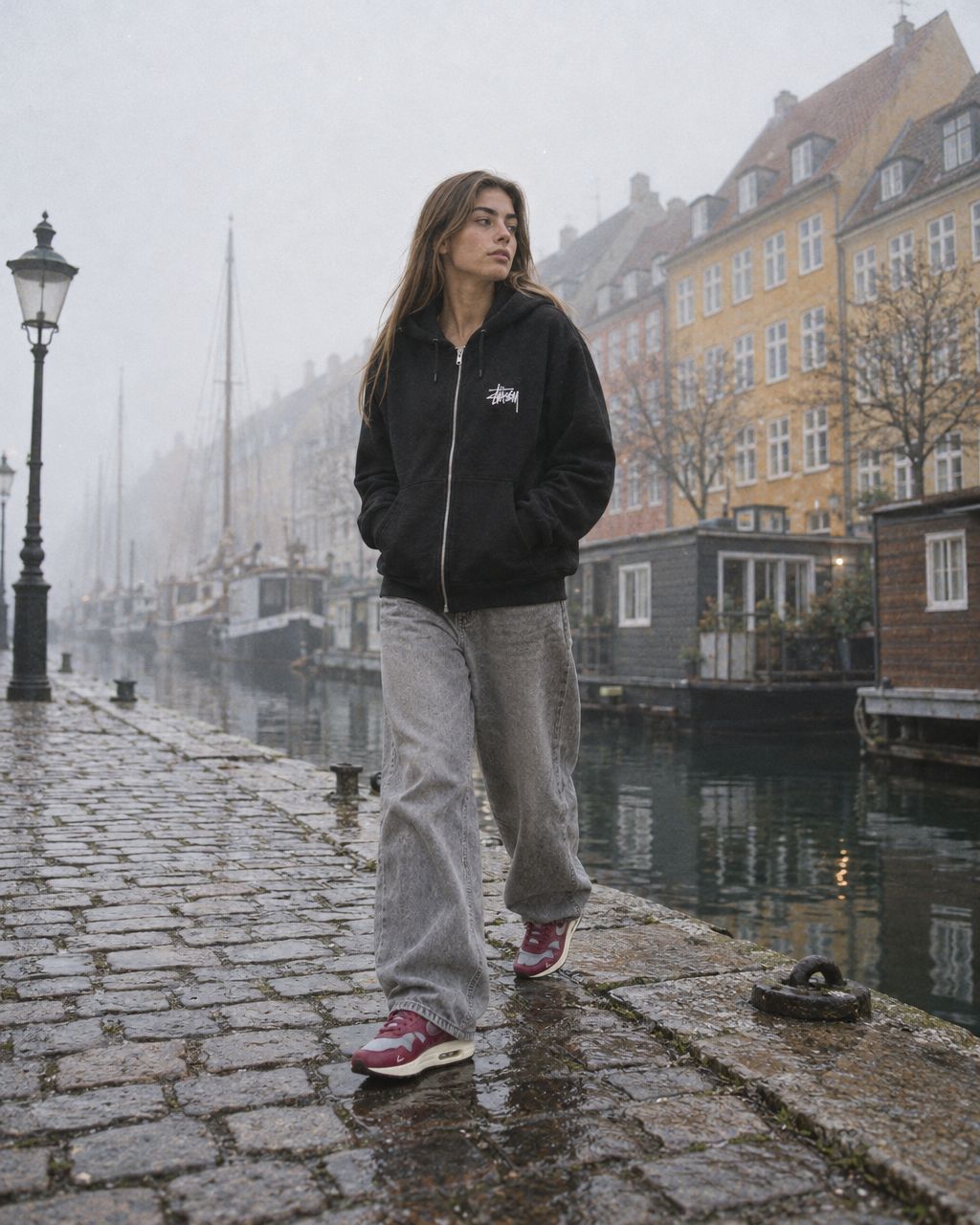 Nike Air Max 1 Patta Waves Rush Maroon - streetstyle i København