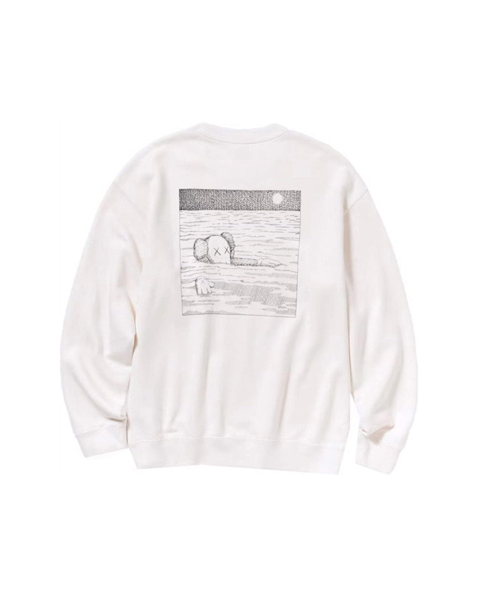 KAWS x Uniqlo Longsleeve Sweatshirt (US Sizing) Off White