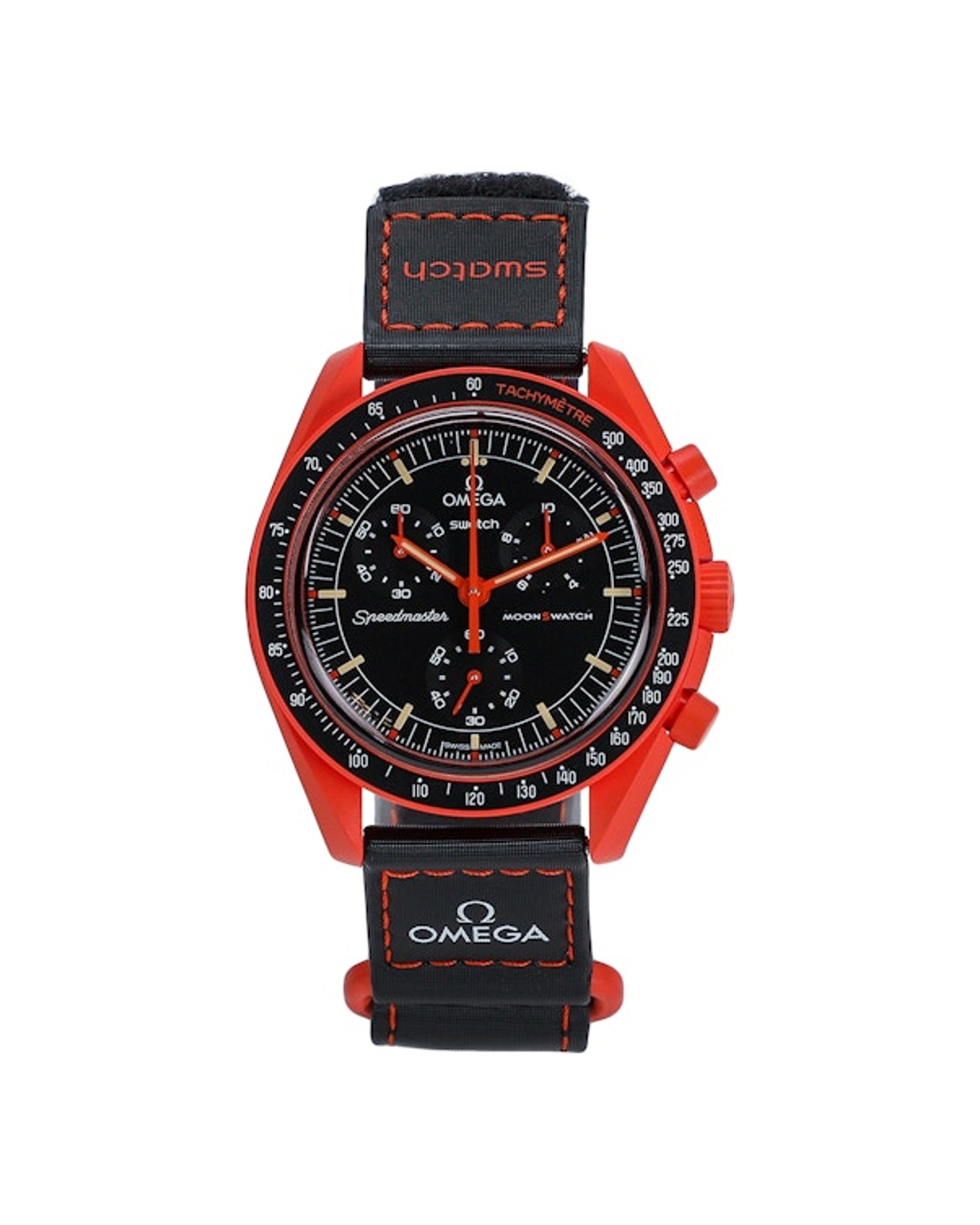 Swatch x Omega Bioceramic Moonswatch Mission On Earth Lava SO33O100