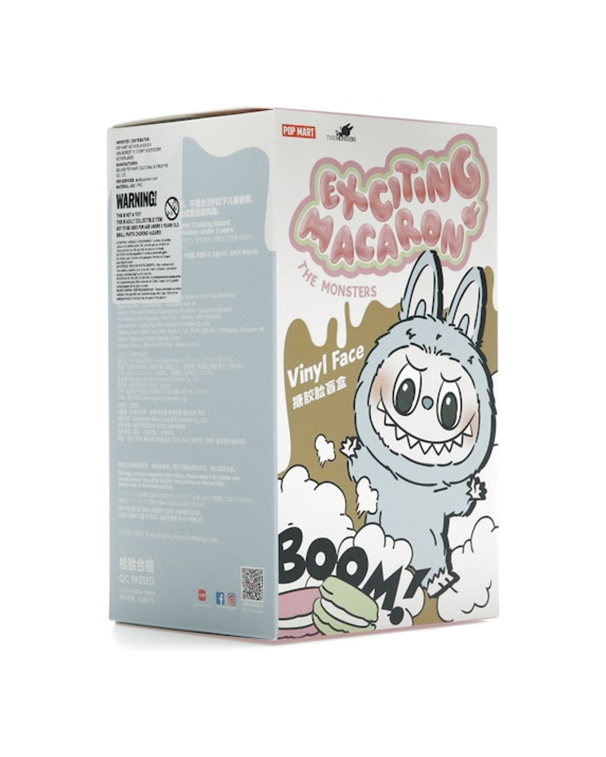 Pop Mart Labubu The Monsters Exciting Macaron Vinyl Plush Pendant Single Blind Box