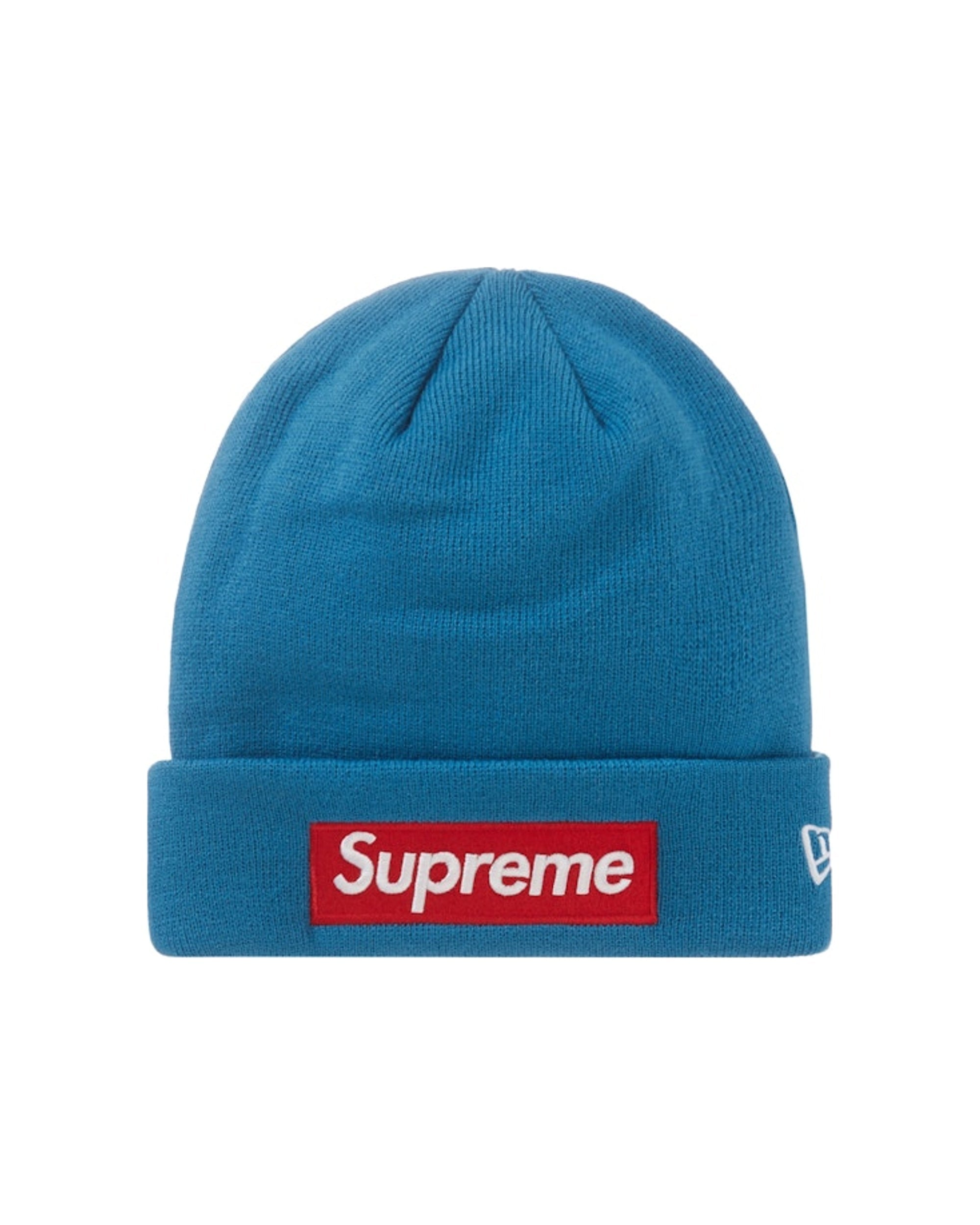 Supreme New Era Box Logo Beanie (FW22) Blue
