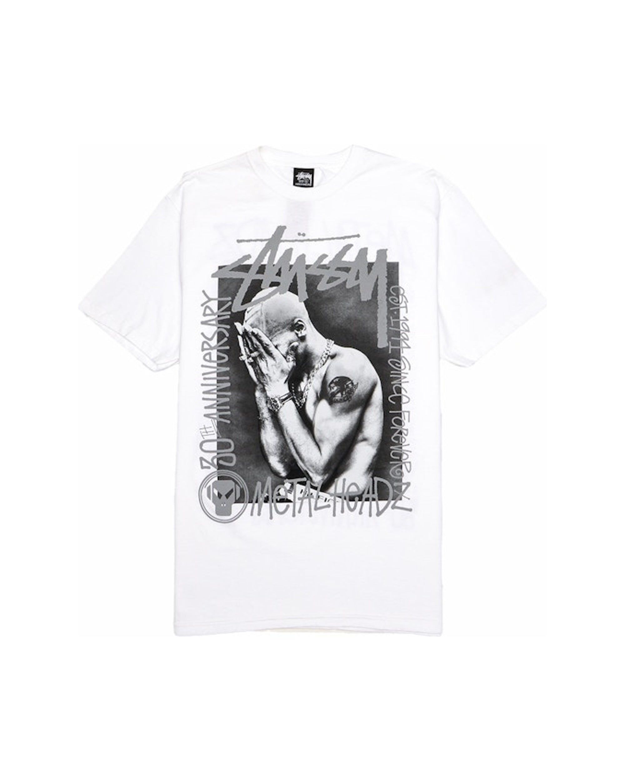Stussy x Goldie Metalheadz 30 Tee White