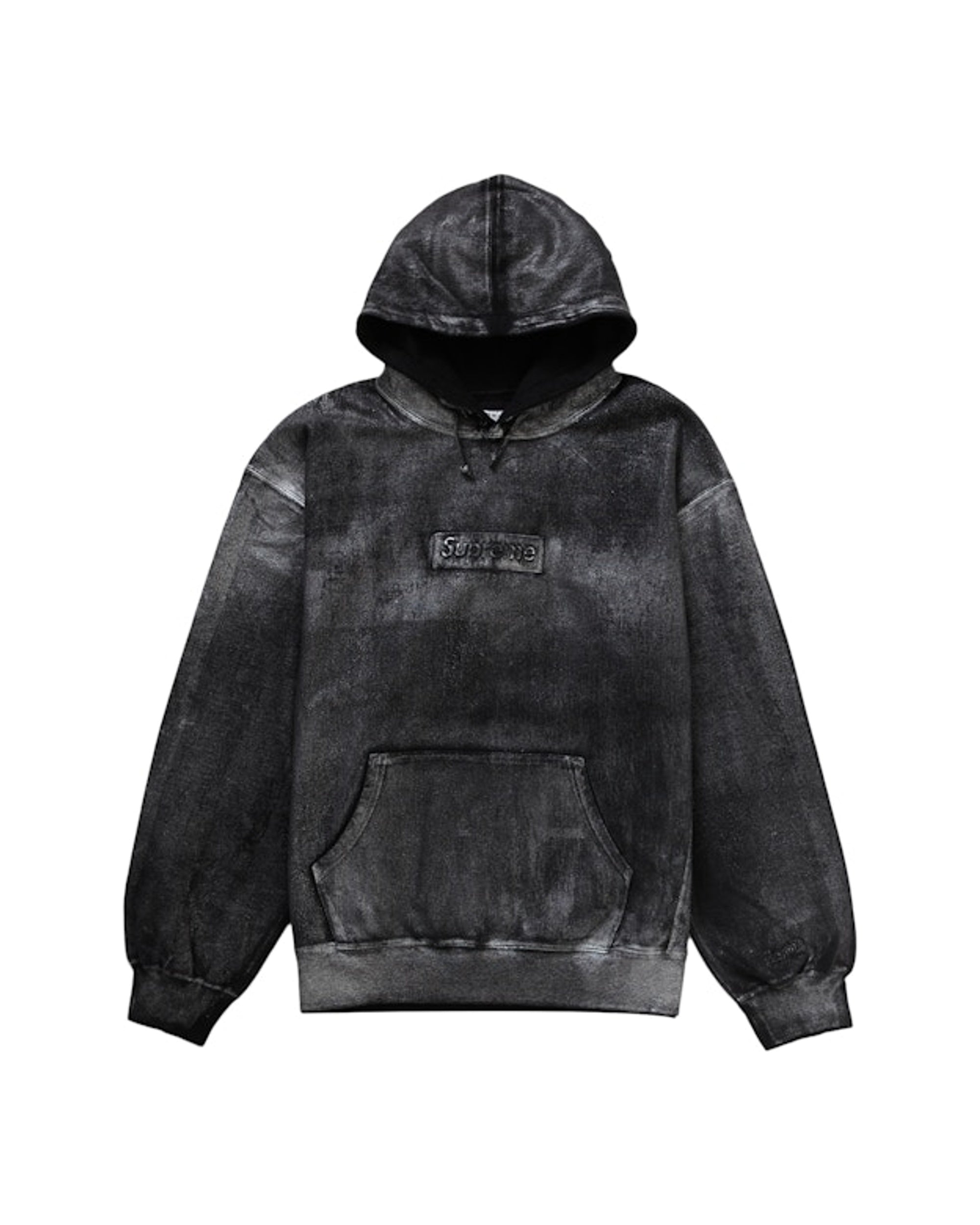 Supreme MM6 Maison Margiela Foil Box Logo Hooded Sweatshirt Black