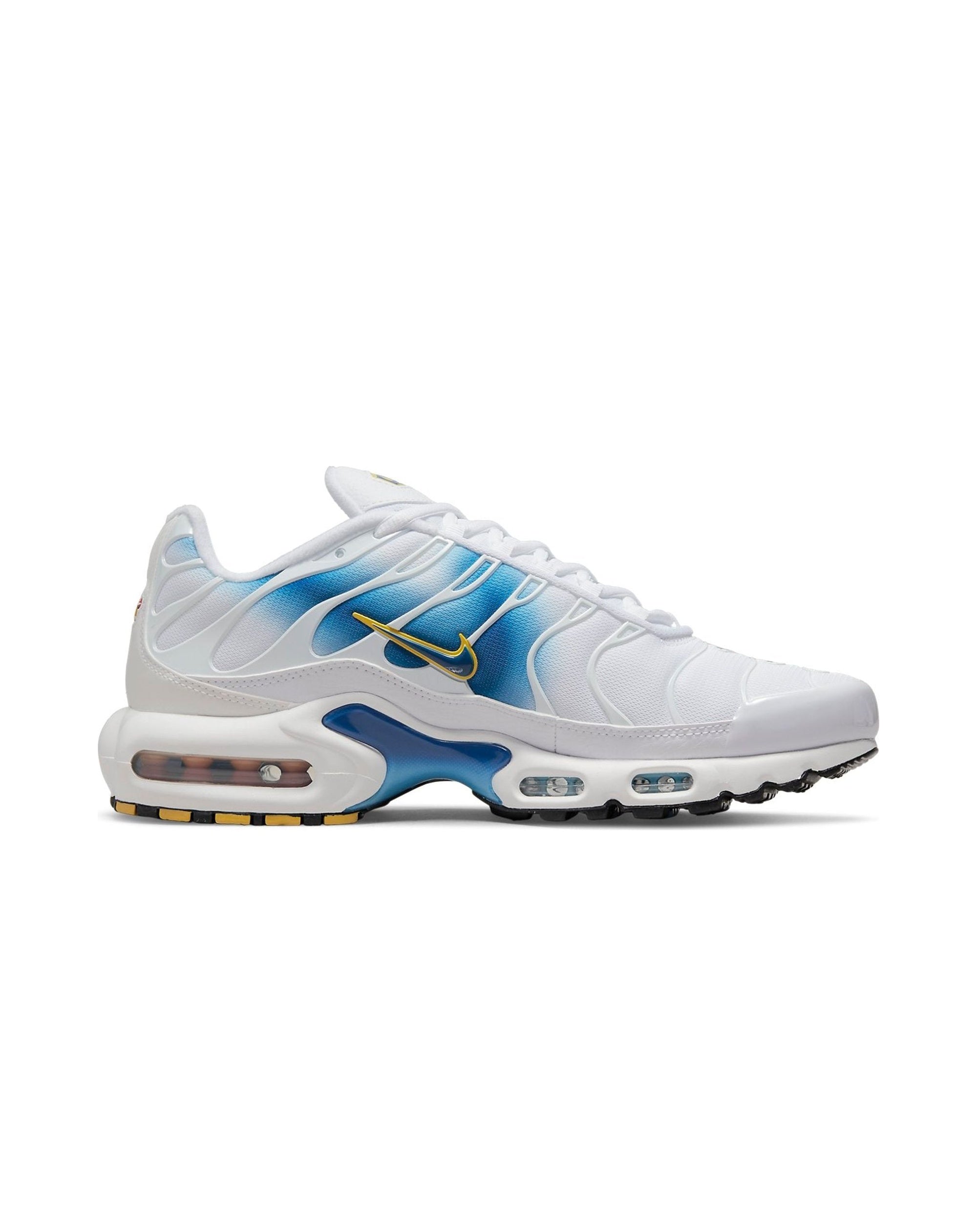 Nike Air Max Plus Spray Paint Swoosh White Blue