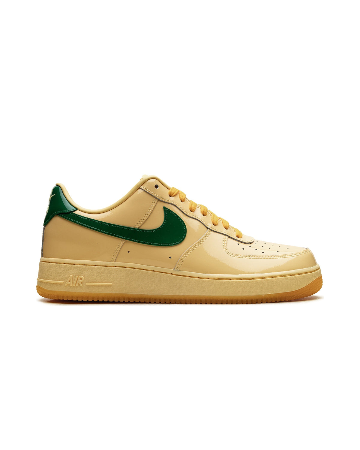 Nike Air Force 1 Low Patent Leather Topaz Gold Pine Green