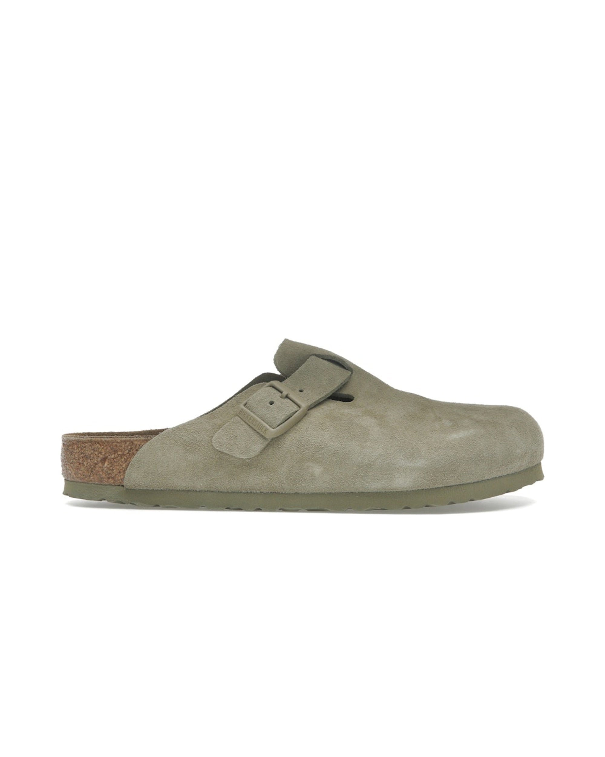 Birkenstock Boston Suede Faded Khaki
