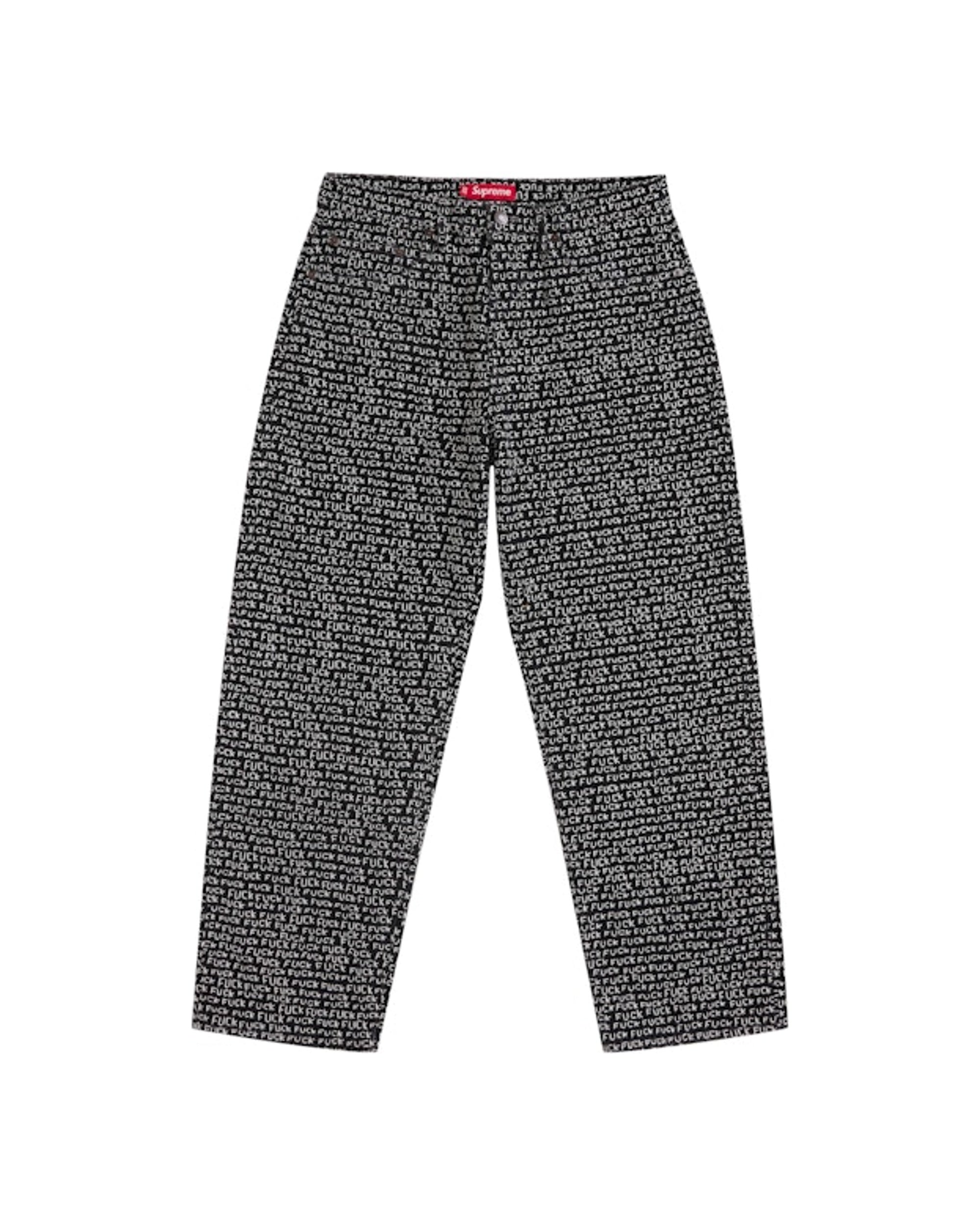 Supreme Fuck Stitch Loose Fit Jean Black
