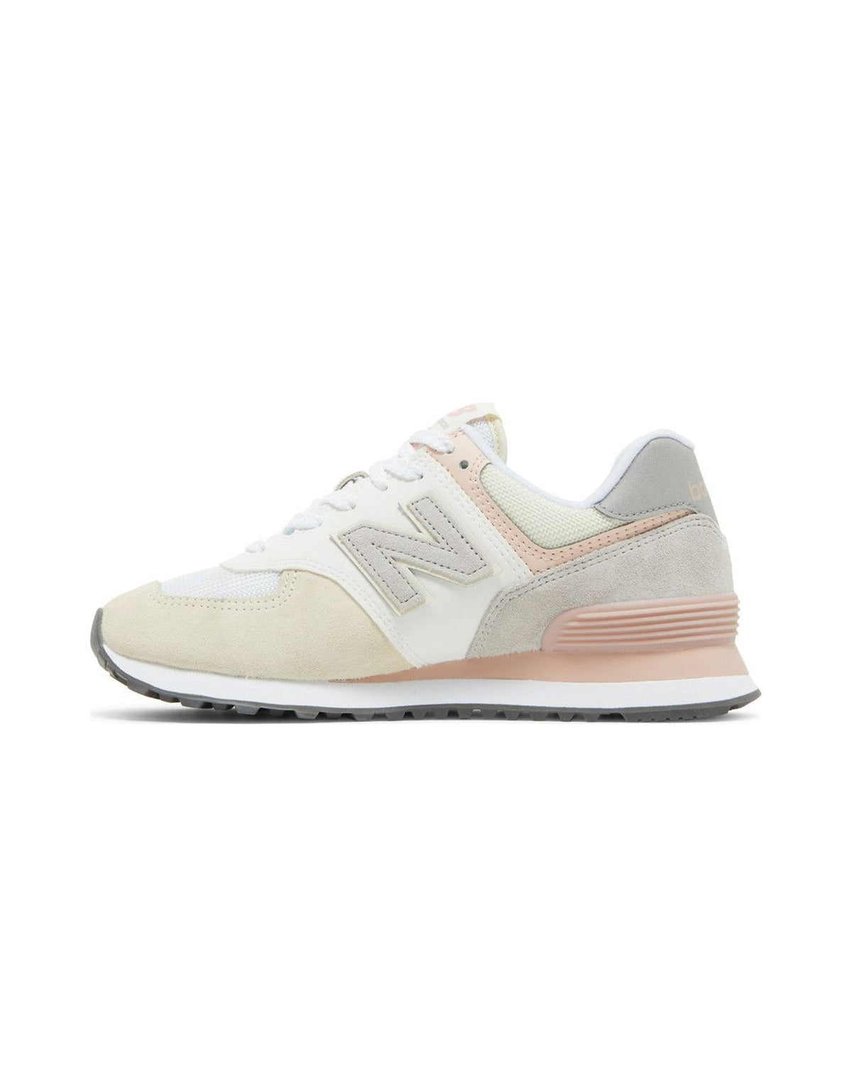 New Balance 574 Beige White Pink Sand (Women's)