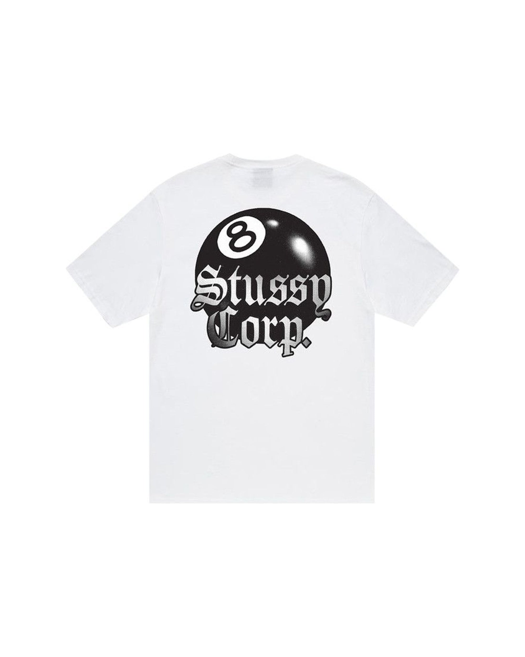 Stussy 8 Ball Corp. Tee White