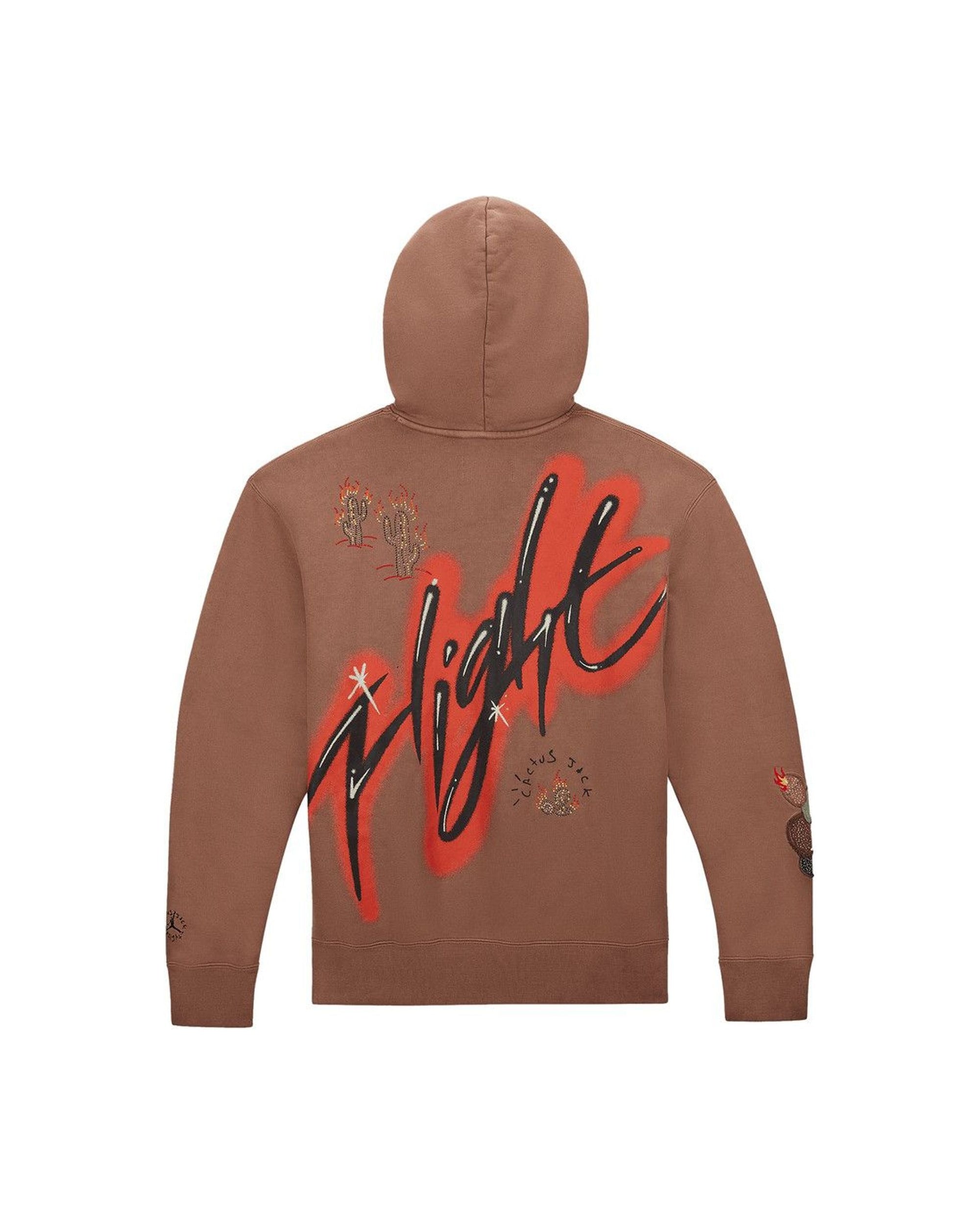 Travis Scott x Jordan Flight Graphic Hoodie Archaeo Brown