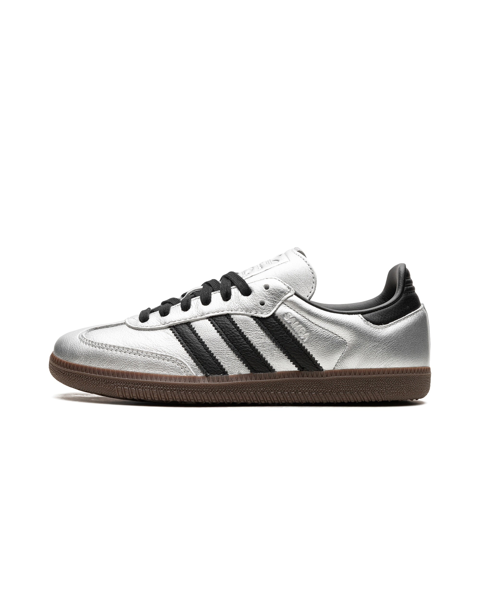 adidas Samba OG Silver Metallic Black Gum (Women's)