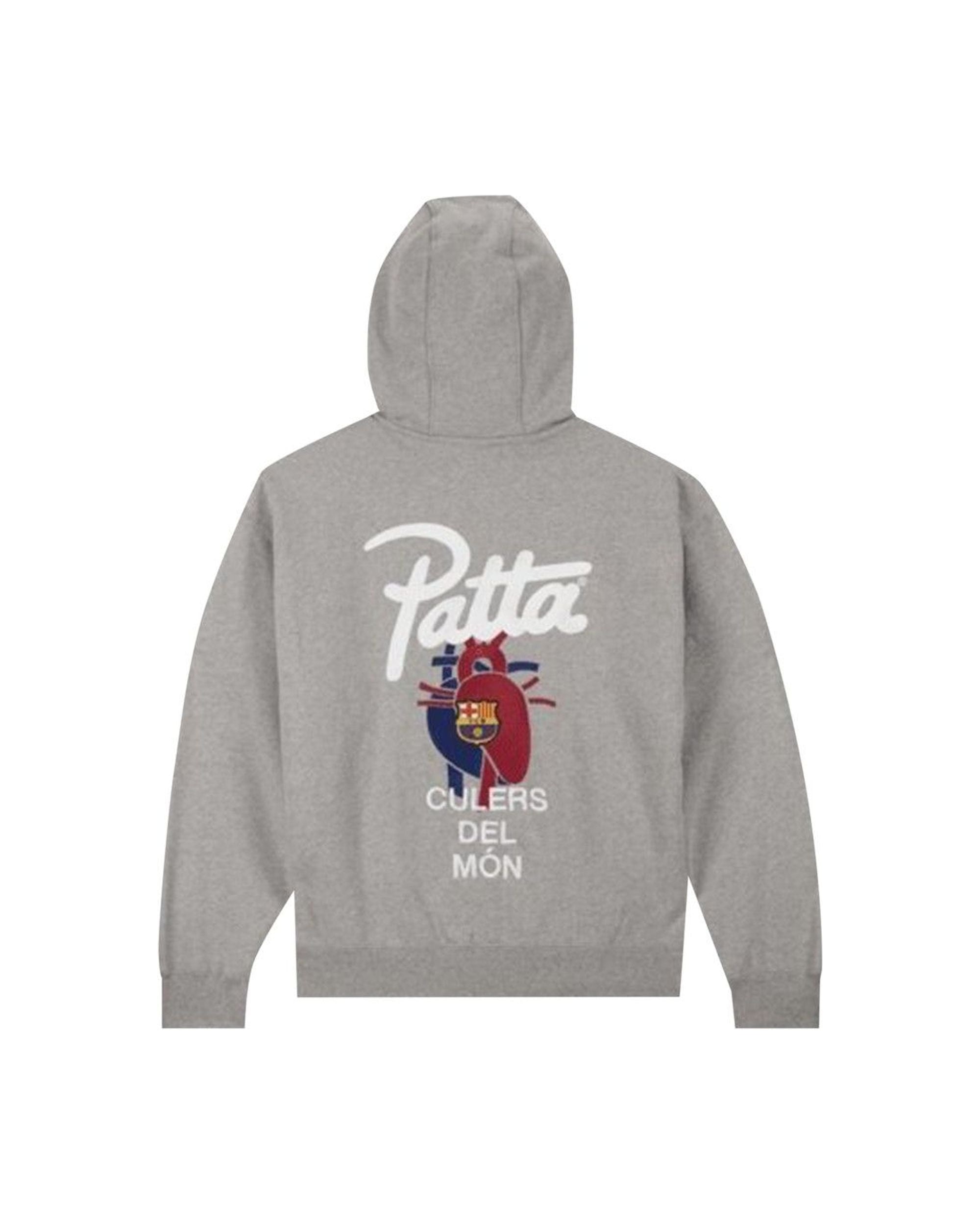 Nike FC Barcelona x Patta Solo Swoosh Hoodie Grey