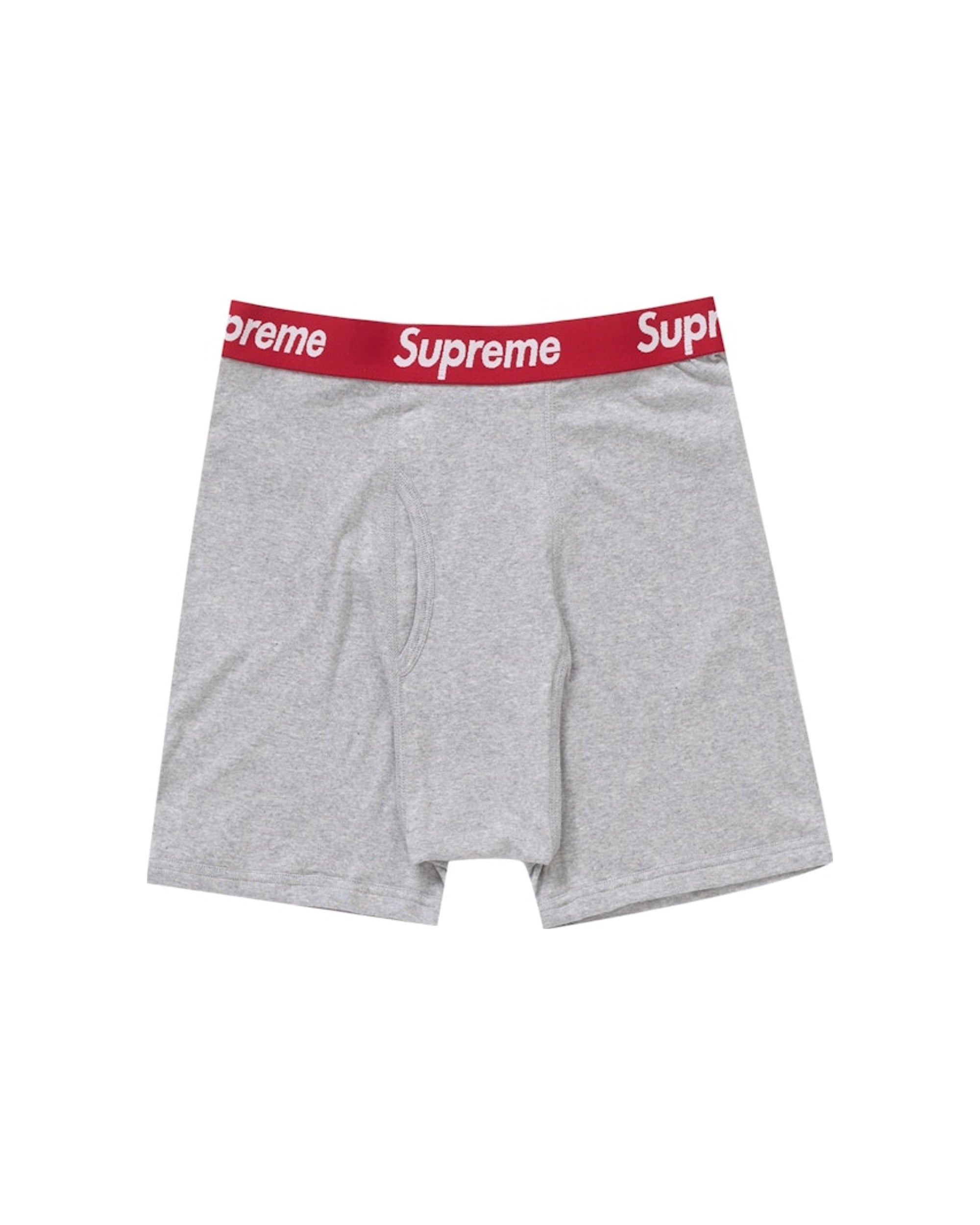 Supreme Hanes Boxer Briefs (2 Pack) Heather Grey
