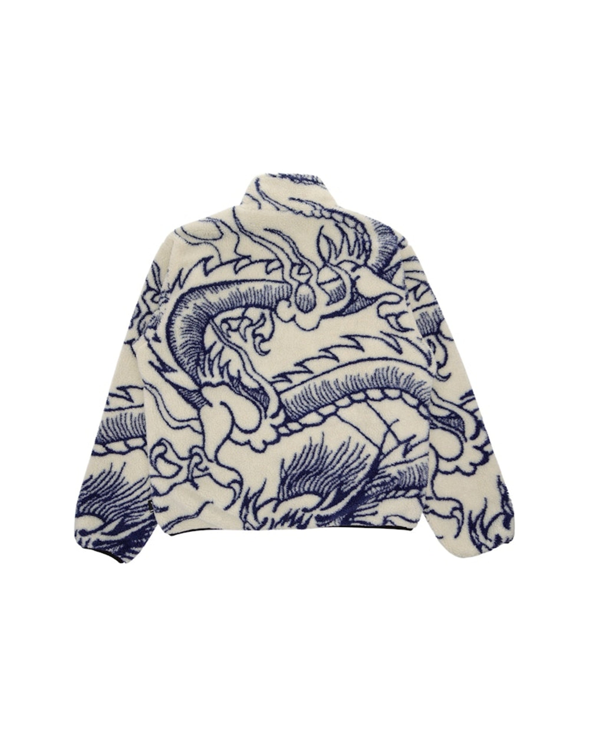 Stussy Dragon Sherpa Jacket Natural