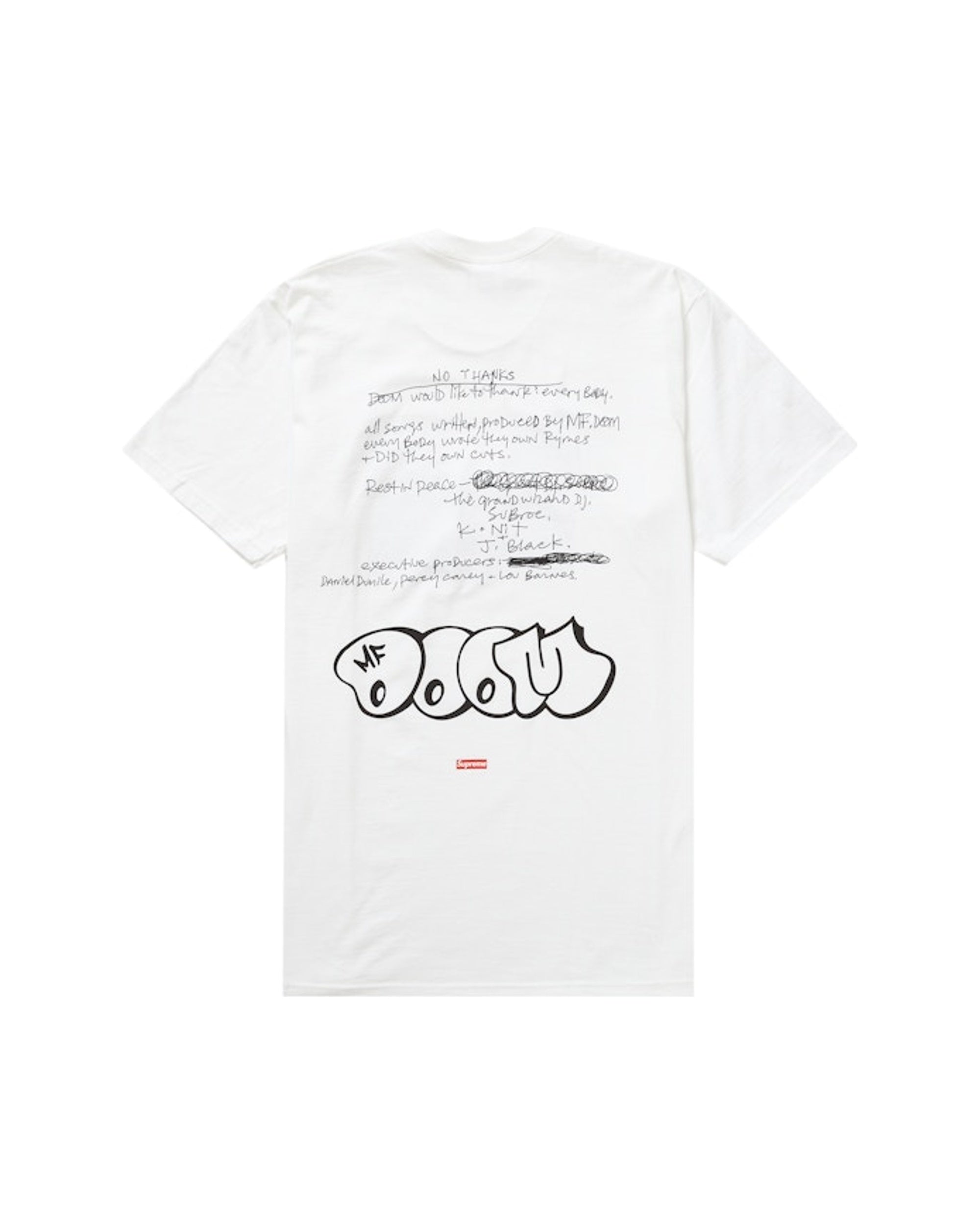 Supreme MF DOOM Tee White