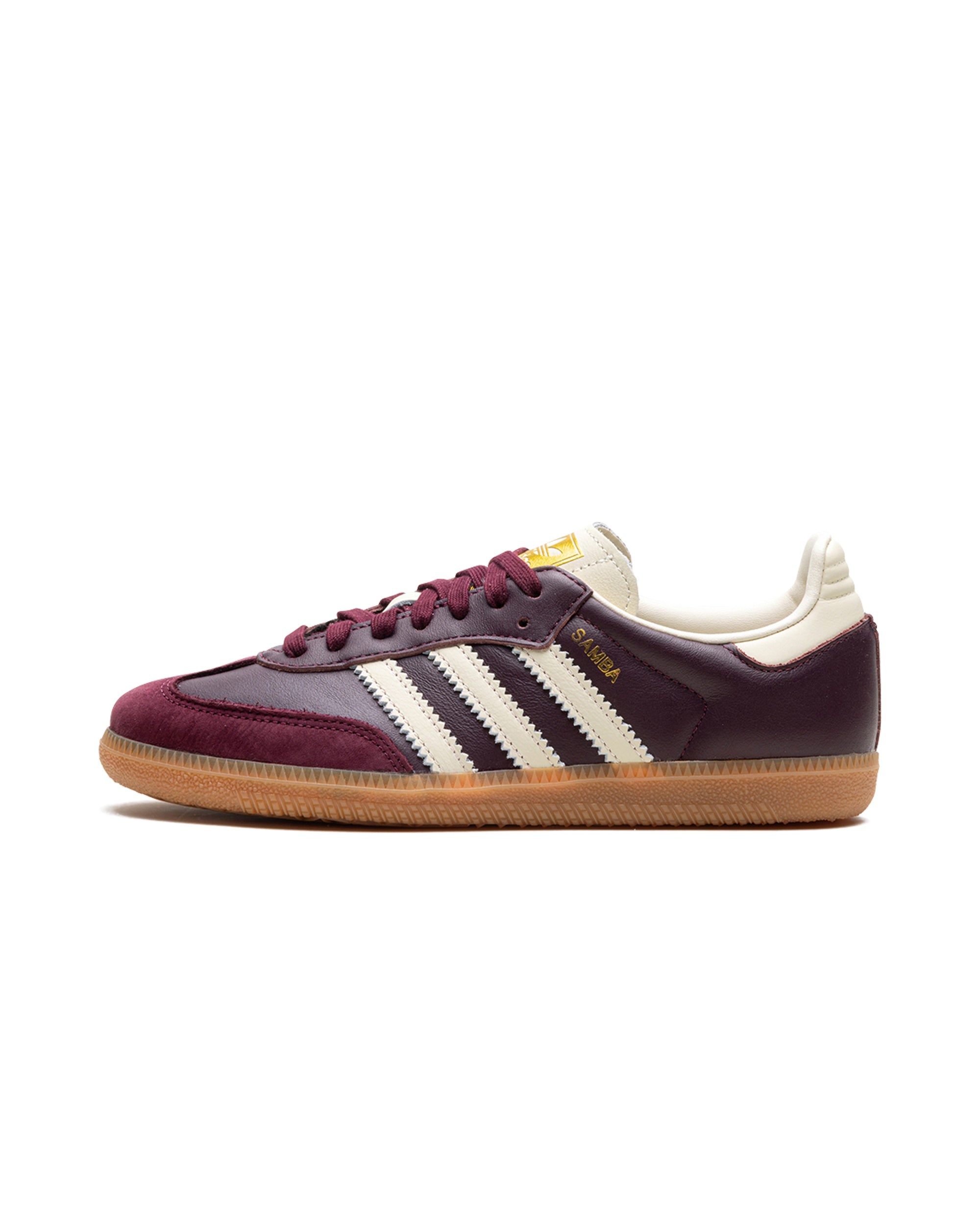 adidas Samba OG Maroon Gold Metallic (Women's)