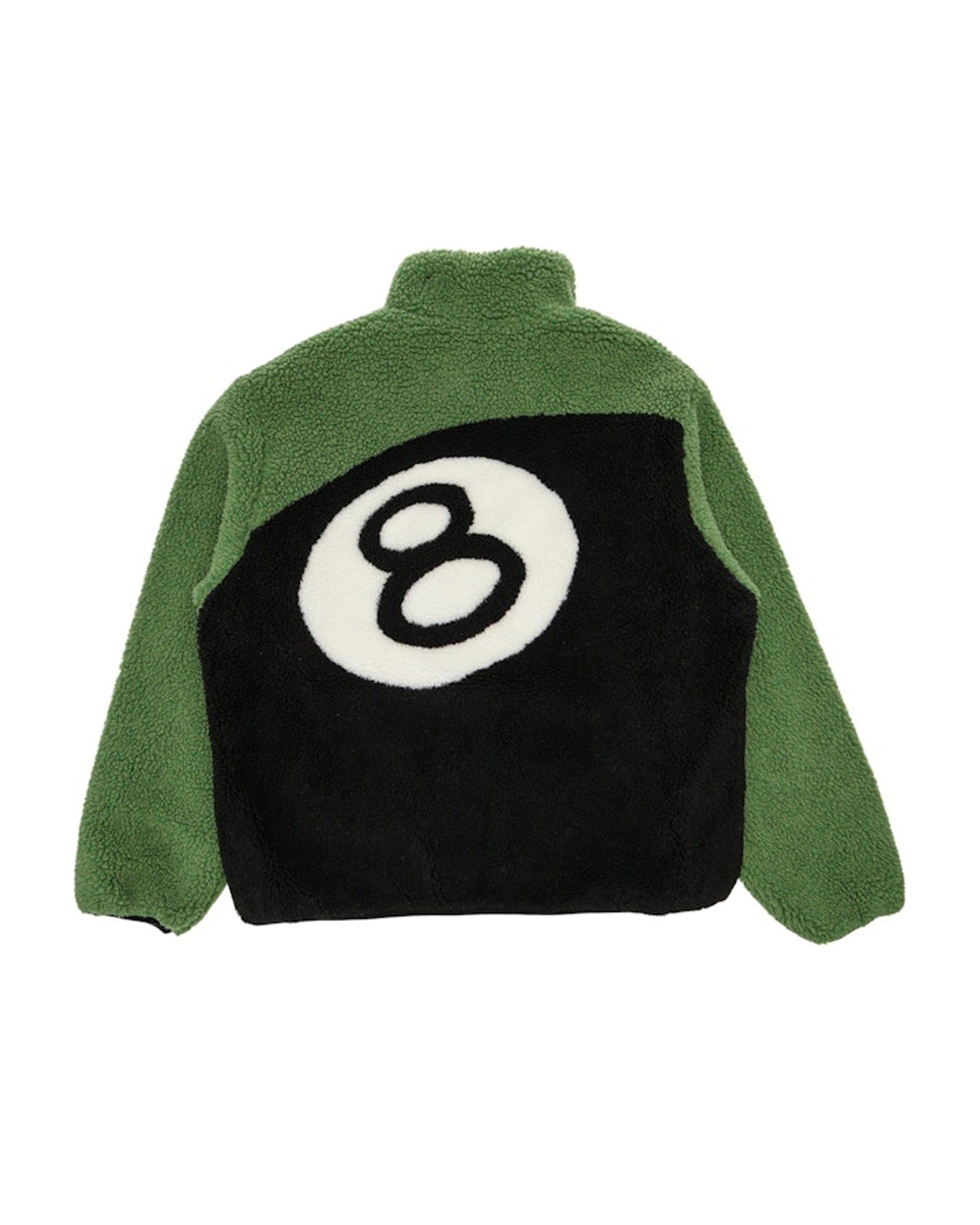 Stussy 8 Ball Sherpa Reversible Jacket Green