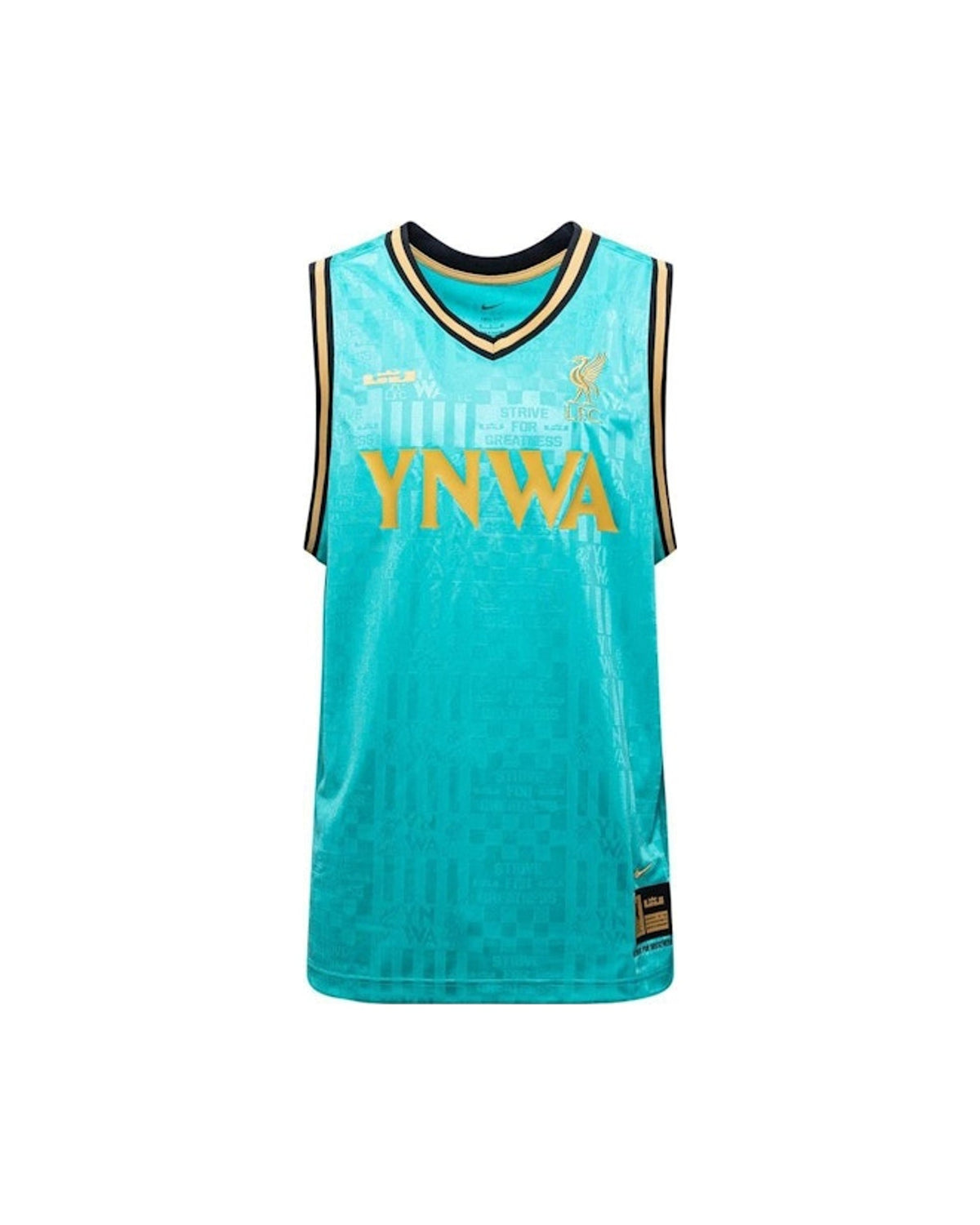 Nike Liverpool FC x LeBron James DNA Basketball Jersey Washed Teal/Truly Gold