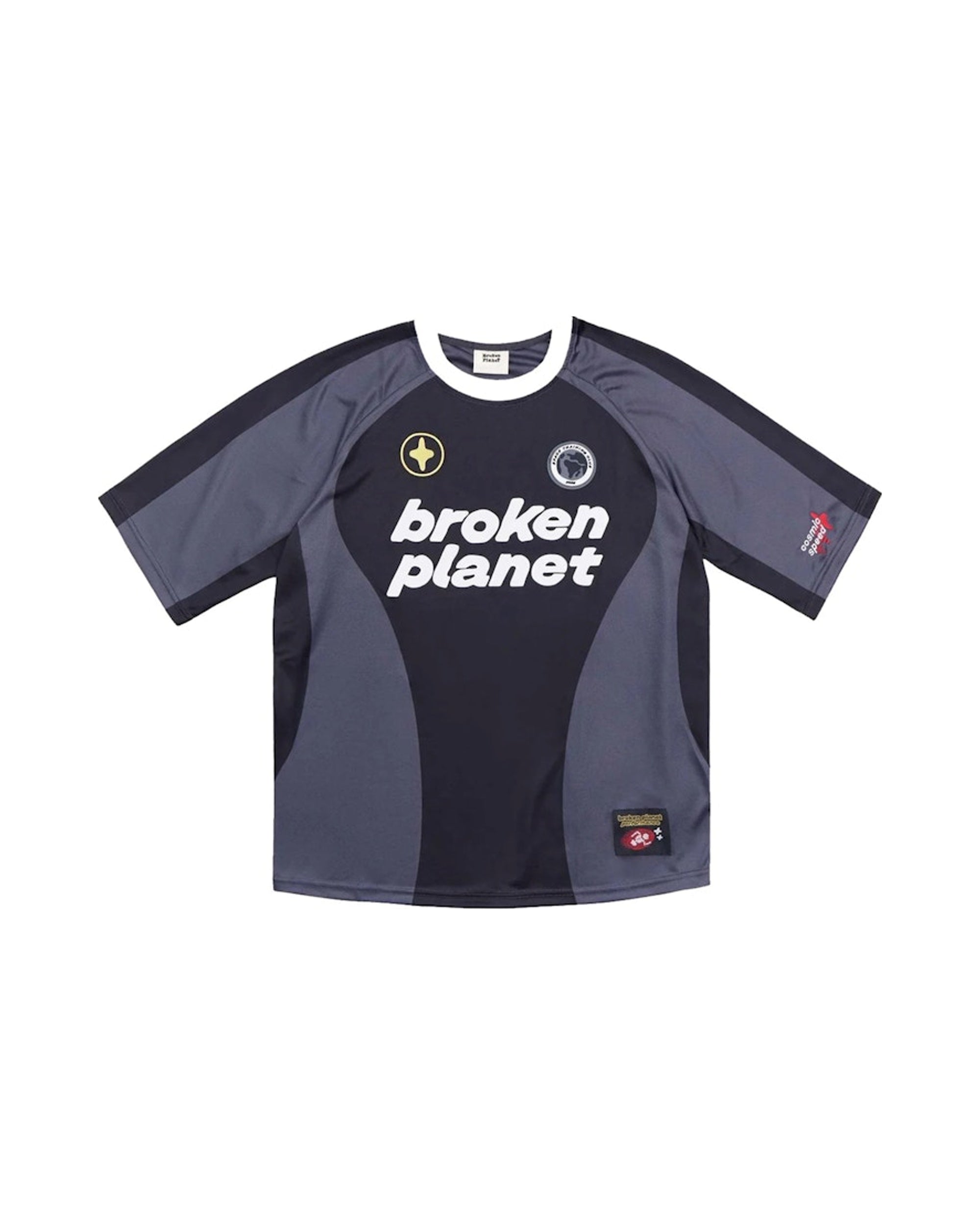 Broken Planet Football Jersey Black/Grey