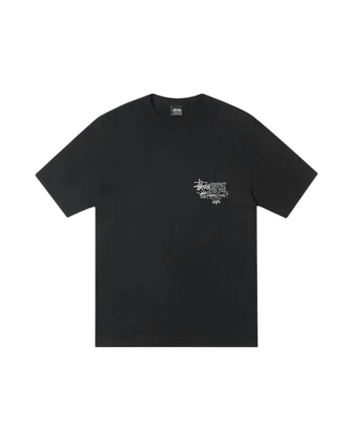Stussy Respect The Pool Pigment Dyed Tee Black