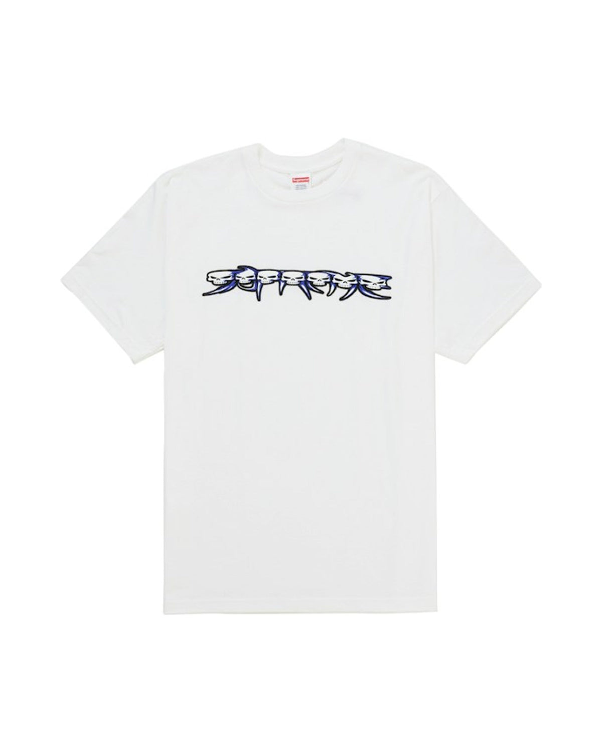 Supreme Skulls Spellout Tee White
