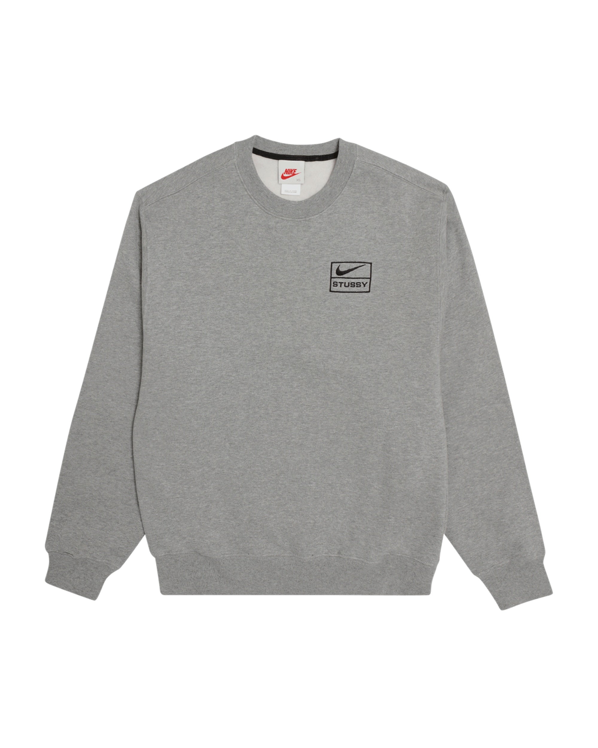 Nike x Stussy Crew Fleece Grey