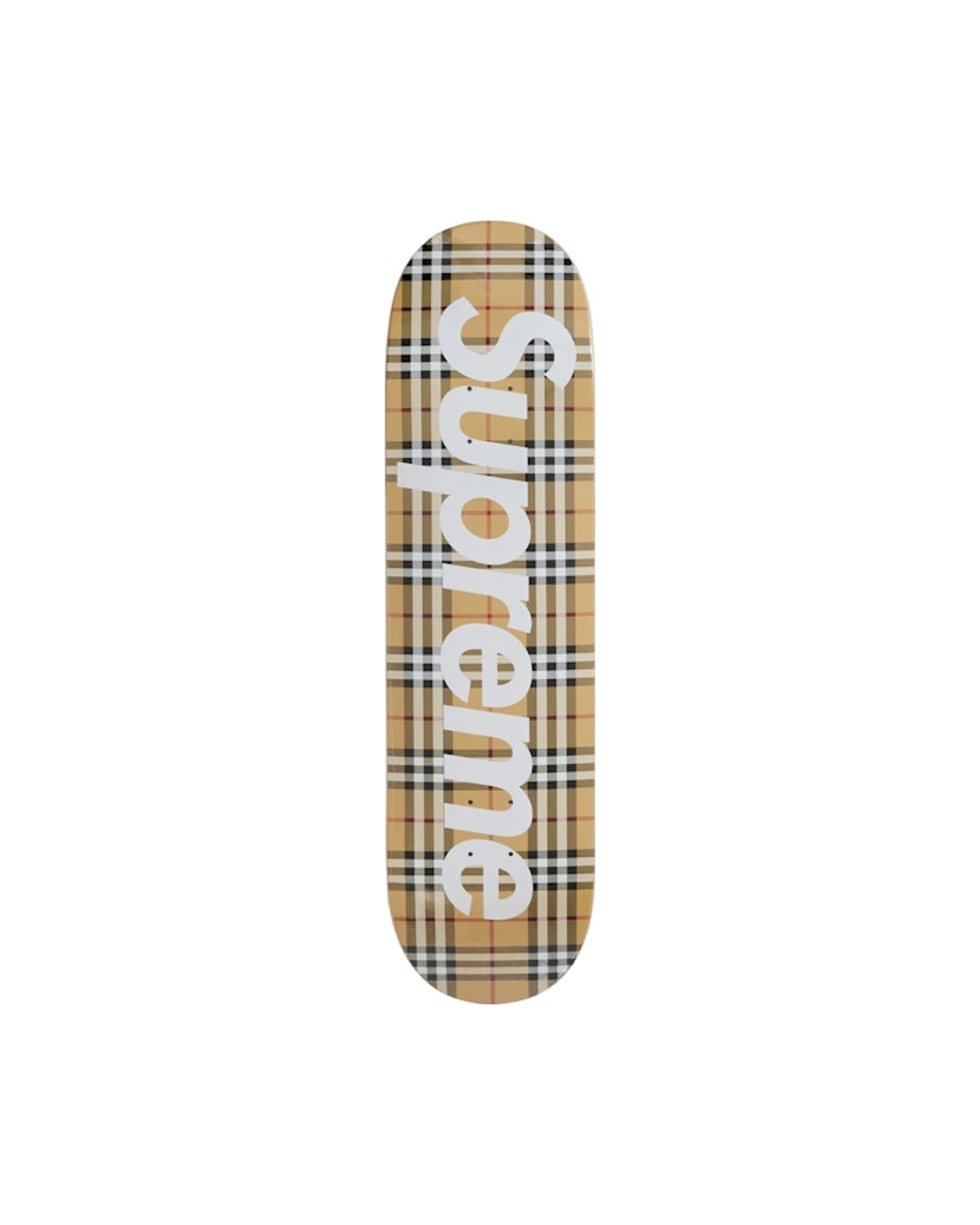 Supreme Burberry Skateboard Deck Beige