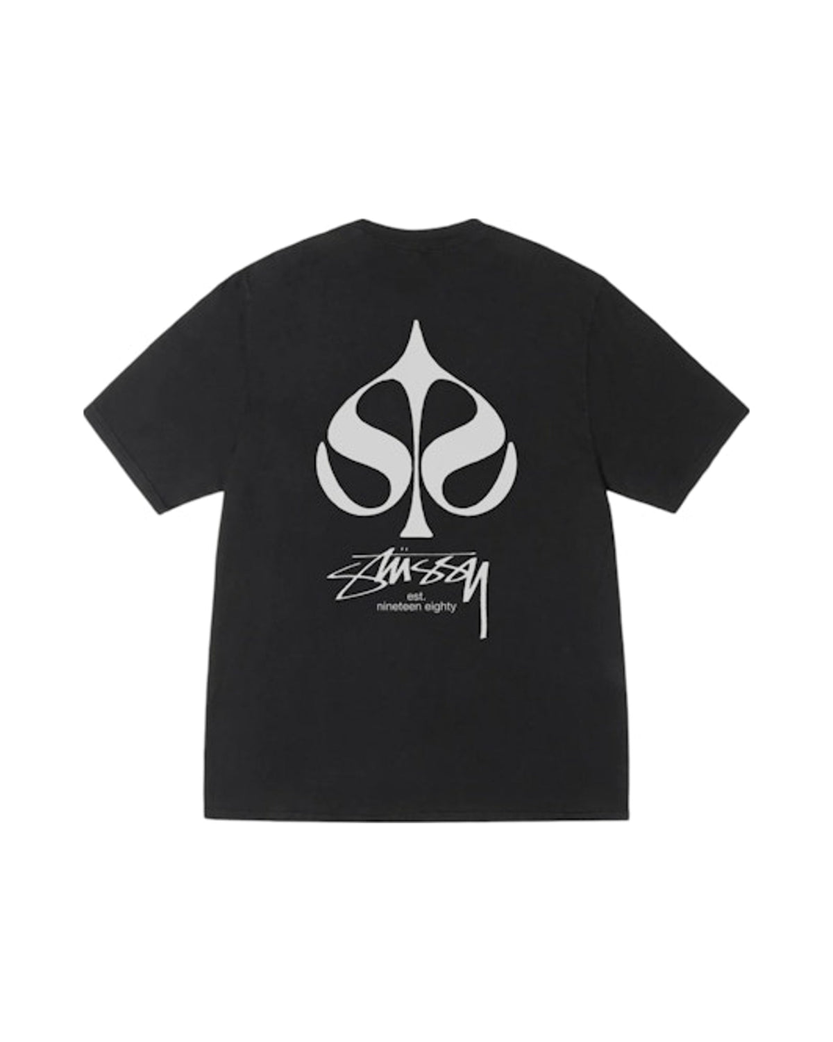 Stussy Spade Pigment Dyed Tee Black