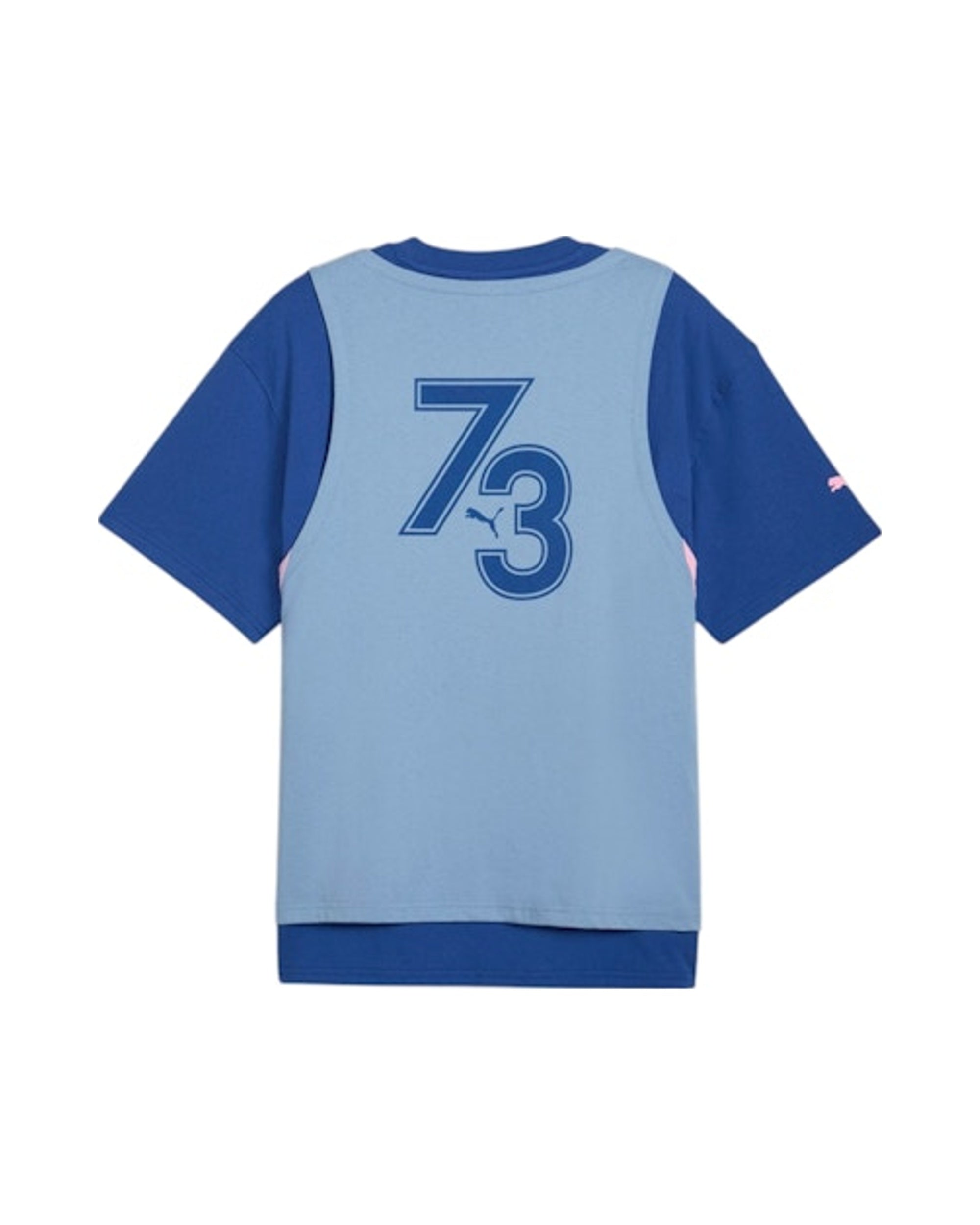 Puma KidSuper Hoops Logo Crew Neck Short Sleeve T-Shirt Clyde Royal